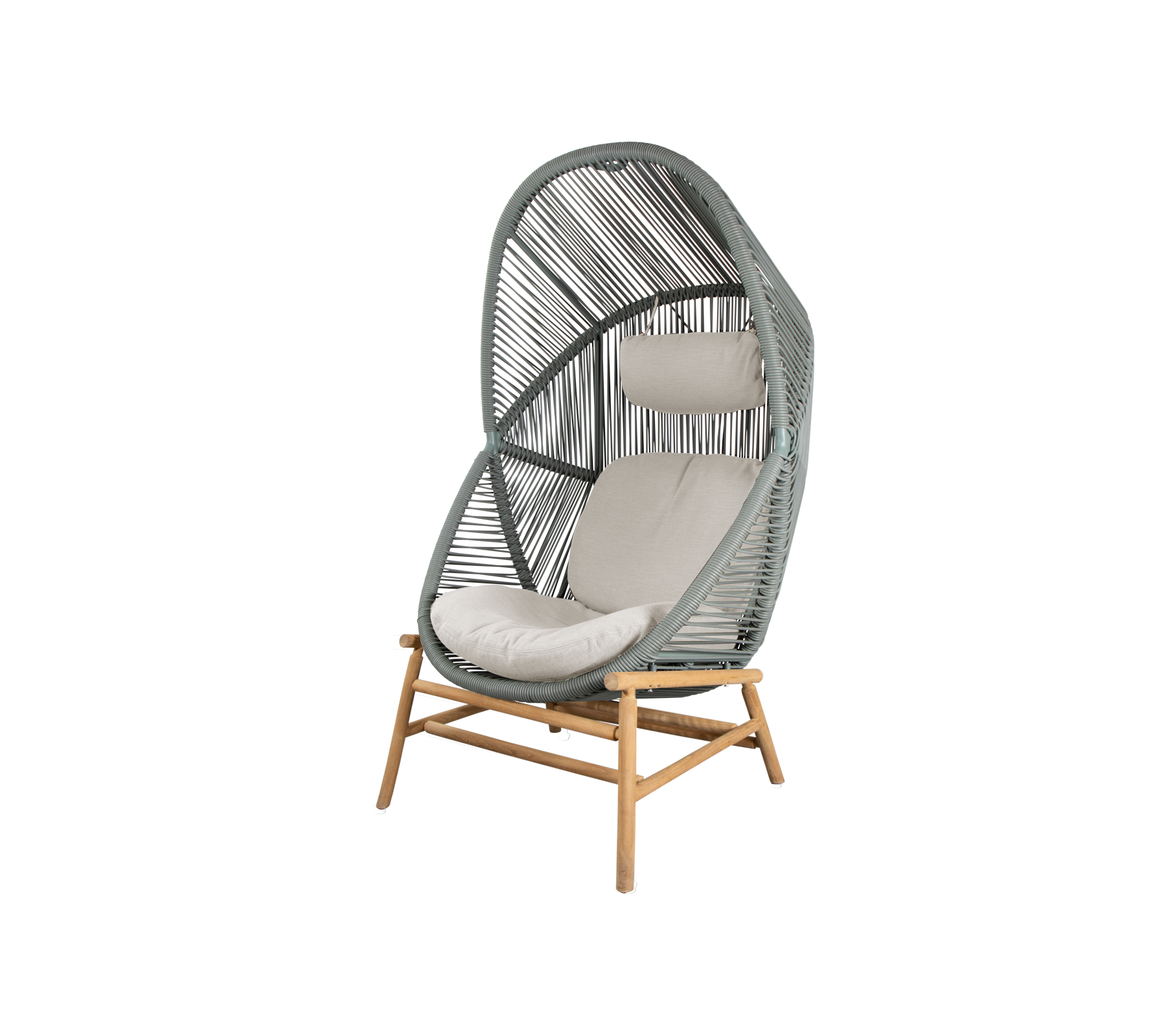 Woven Outdoor Lounge Chair Rope Base
