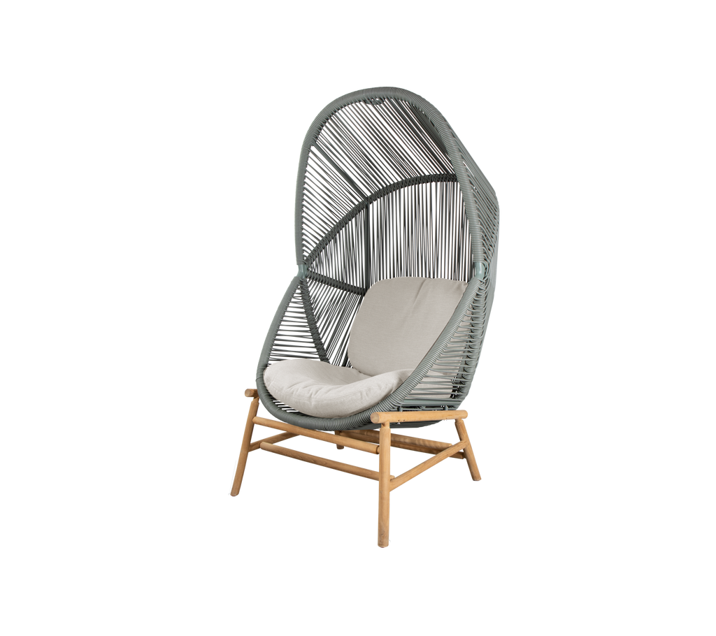 Woven Outdoor Lounge Chair Rope Base