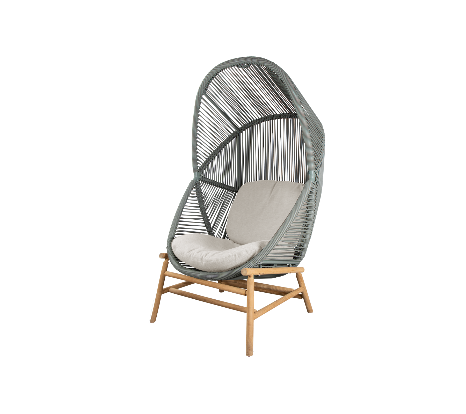 Woven Outdoor Lounge Chair Rope Base