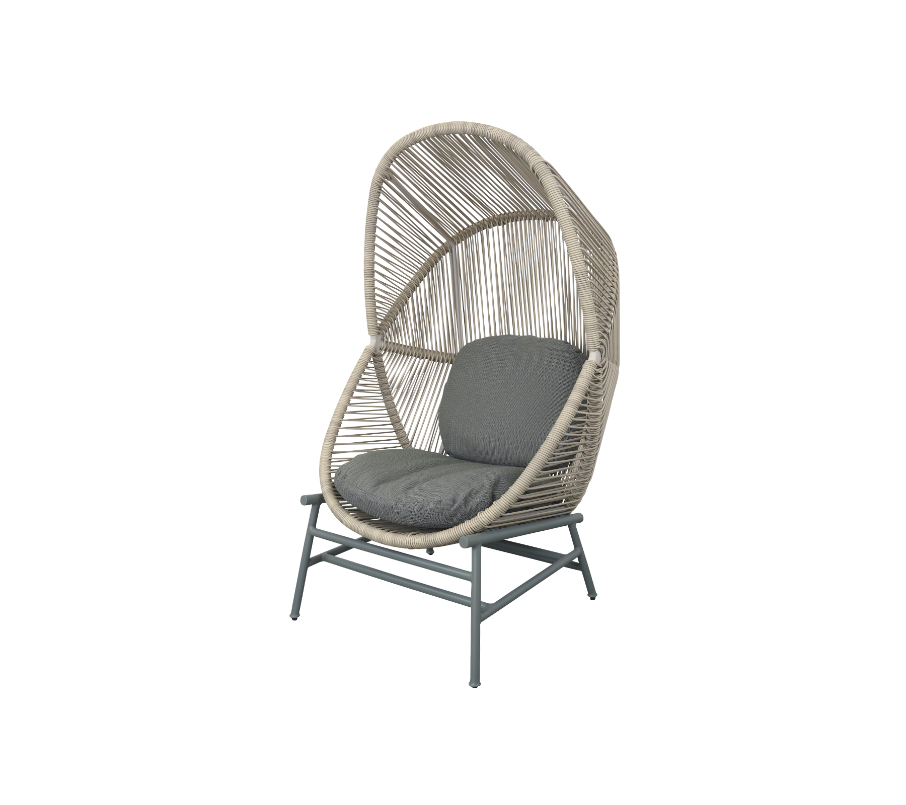 Woven Outdoor Lounge Chair Rope Base
