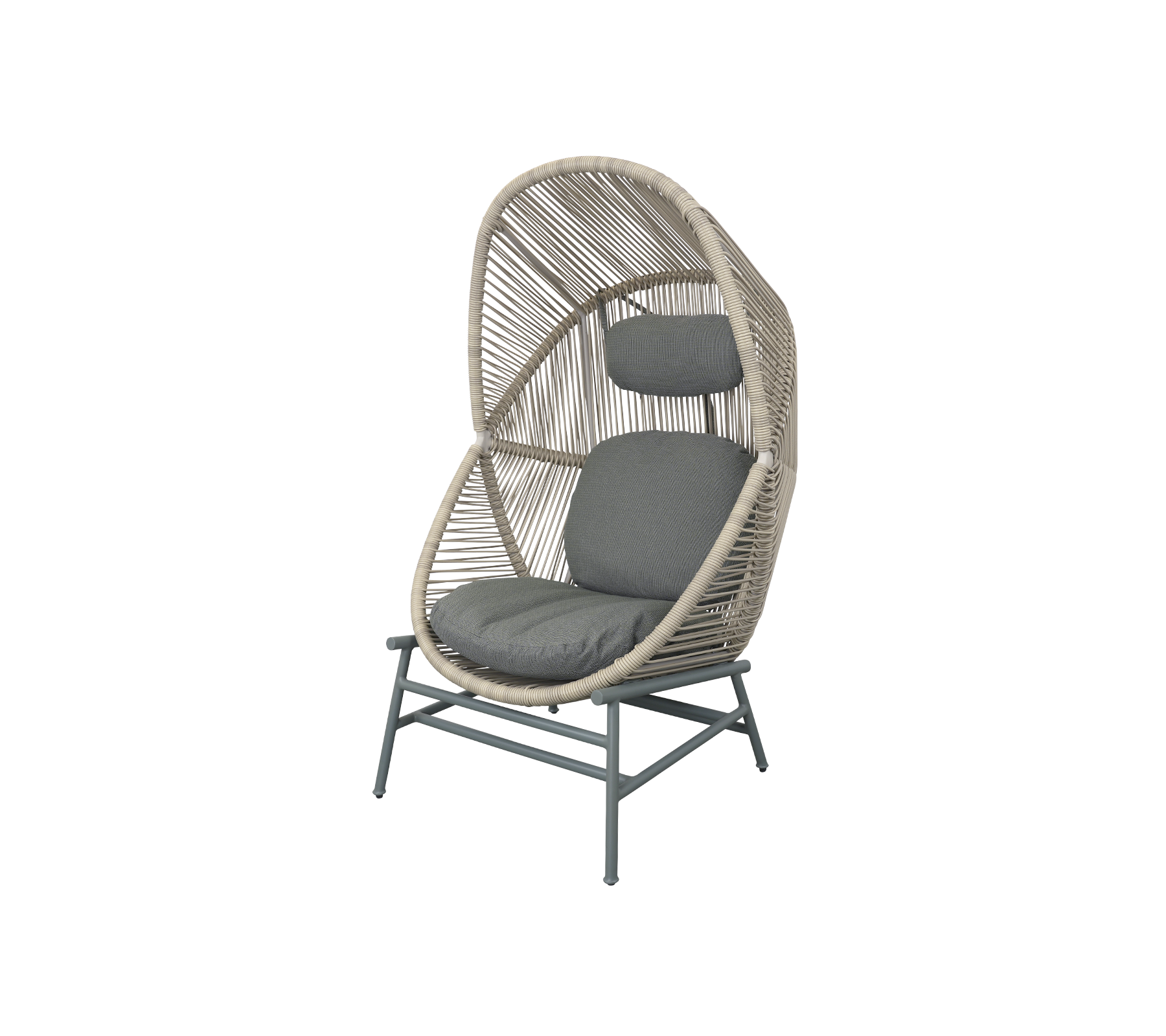 Woven Outdoor Lounge Chair Rope Base