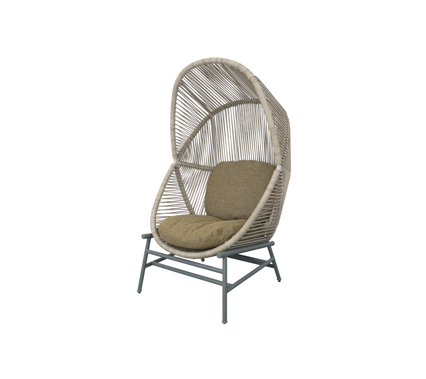 Woven Outdoor Lounge Chair Rope Base