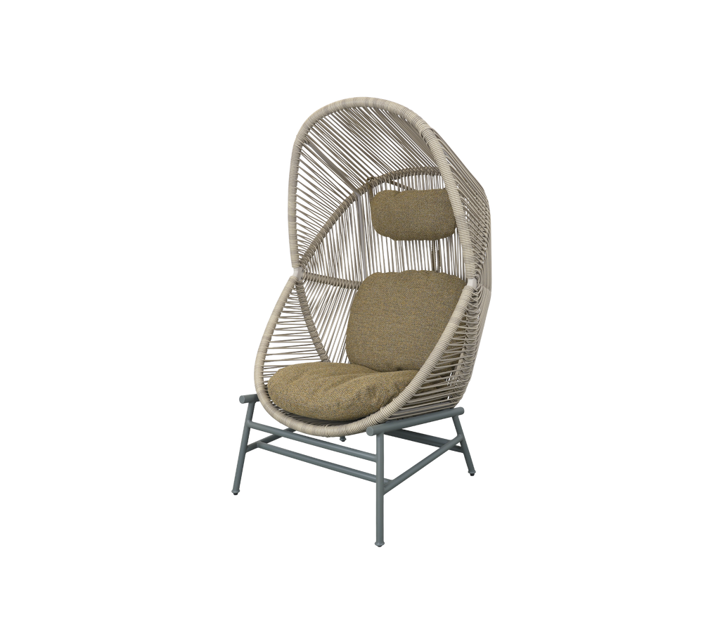 Woven Outdoor Lounge Chair Rope Base