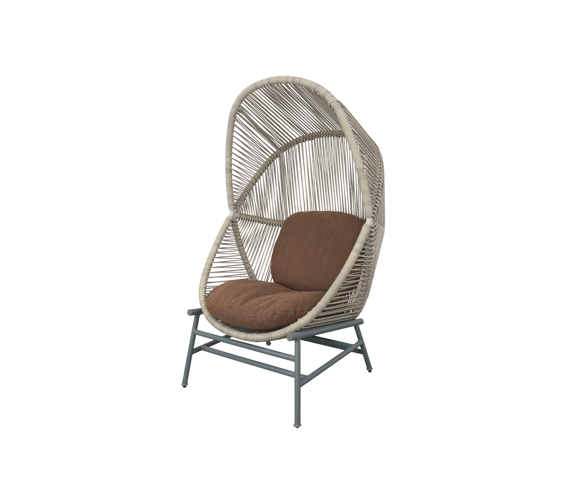 Woven Outdoor Lounge Chair Rope Base