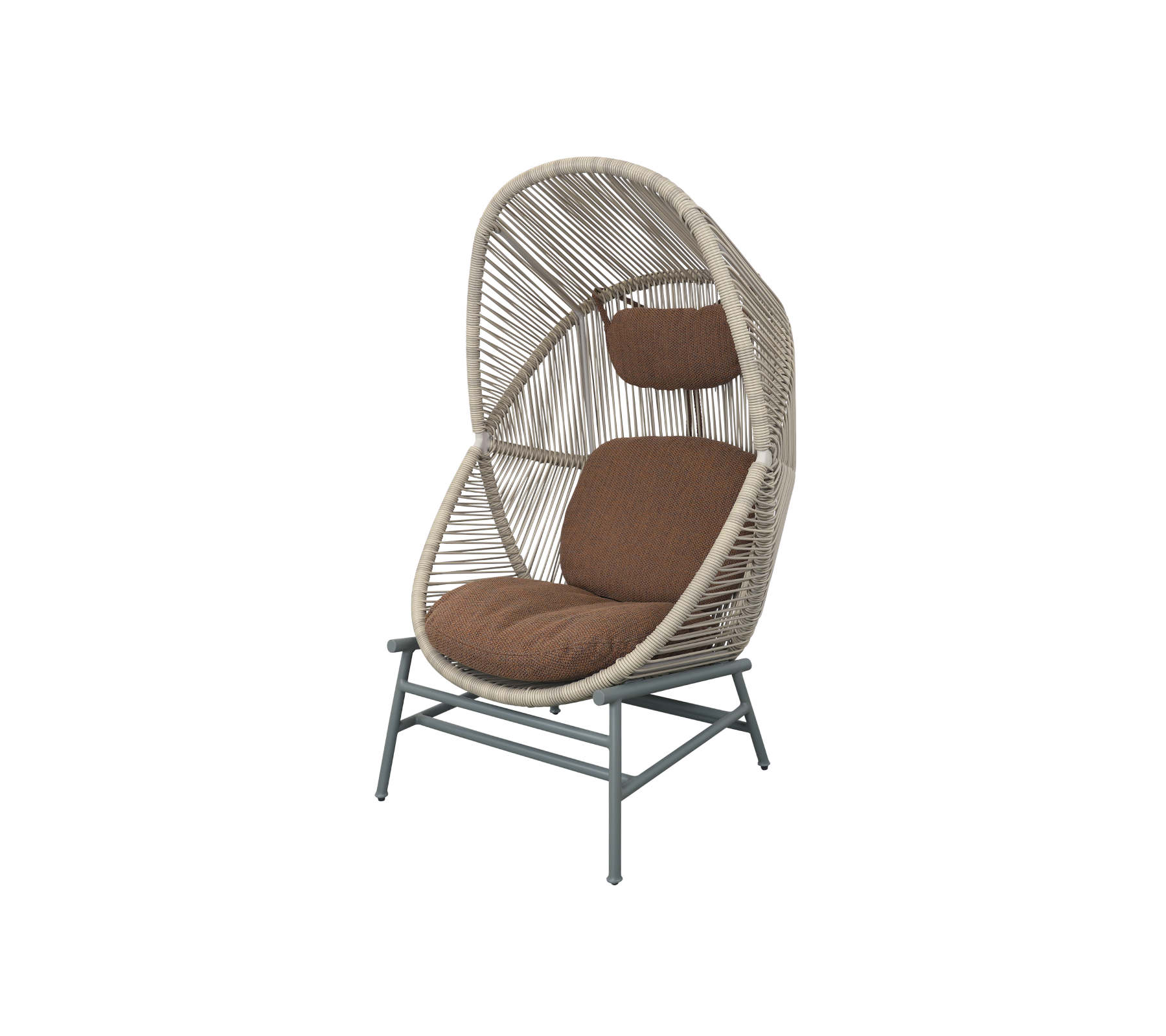 Woven Outdoor Lounge Chair Rope Base