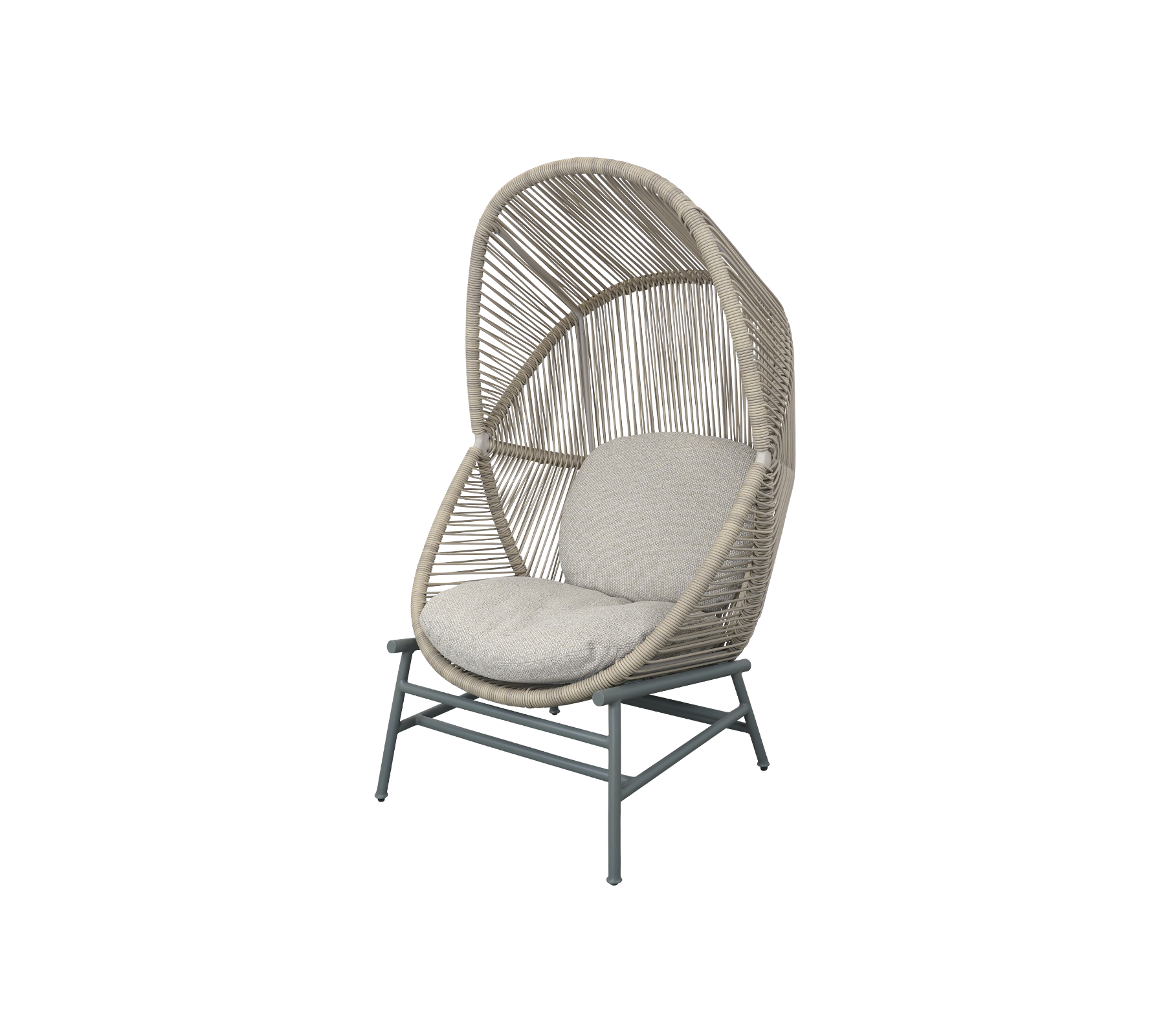 Woven Outdoor Lounge Chair Rope Base