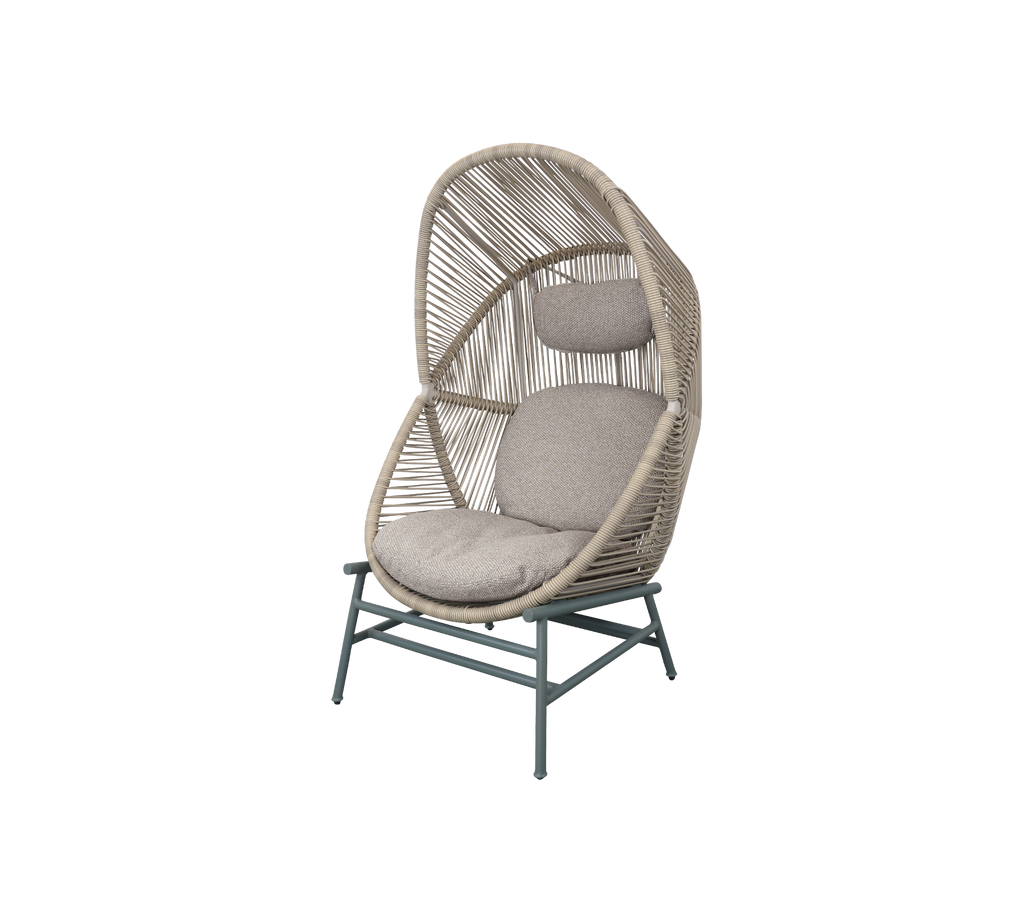 Woven Outdoor Lounge Chair Rope Base