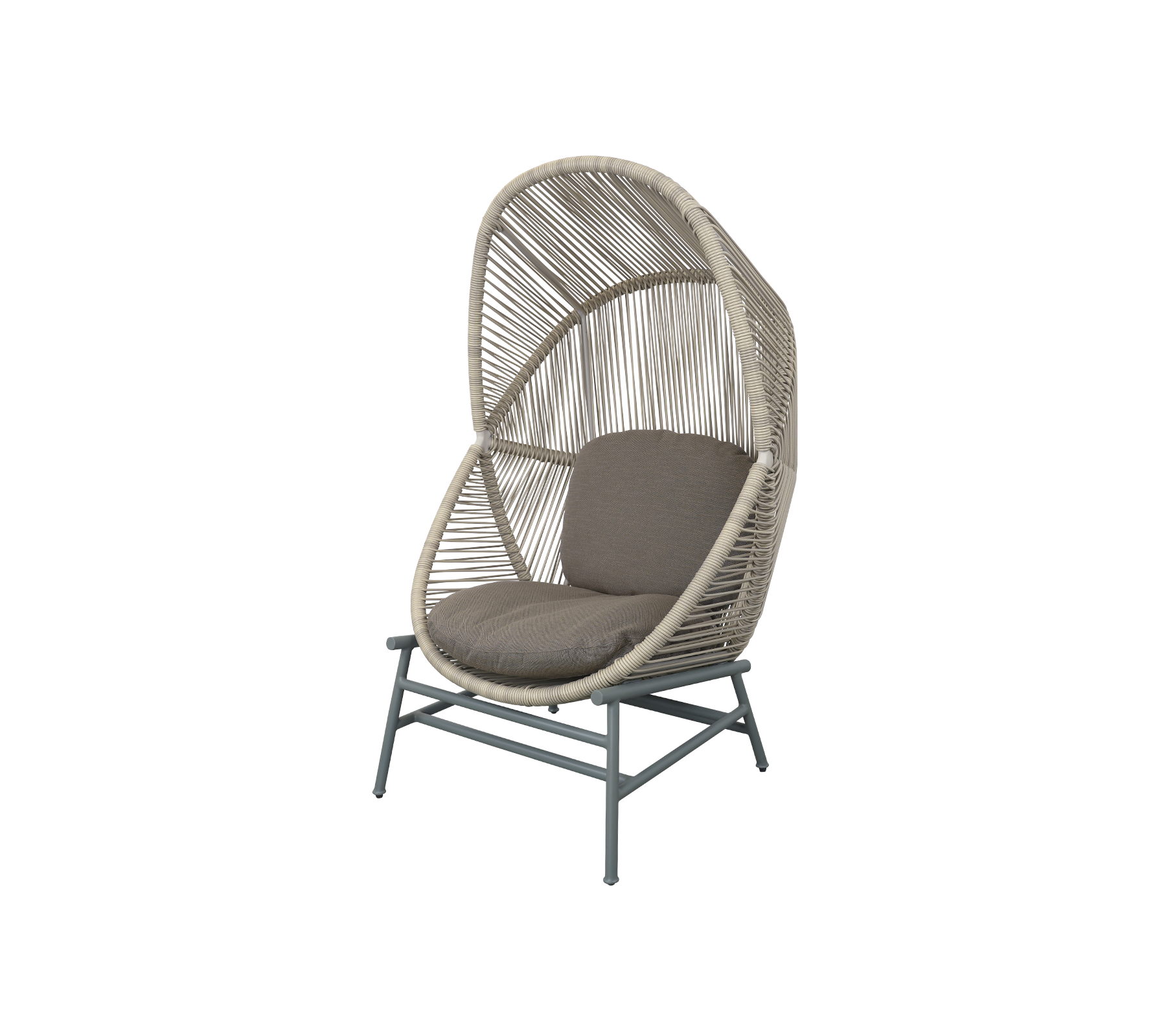 Woven Outdoor Lounge Chair Rope Base