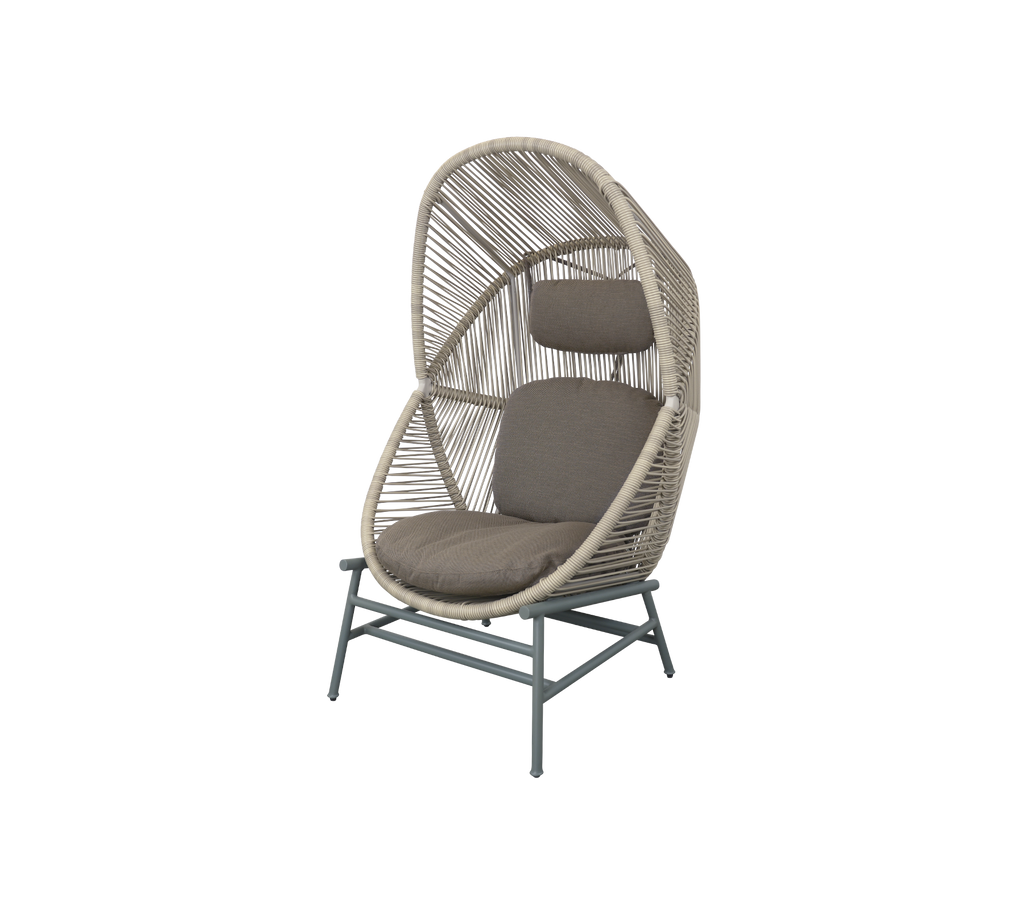 Woven Outdoor Lounge Chair Rope Base