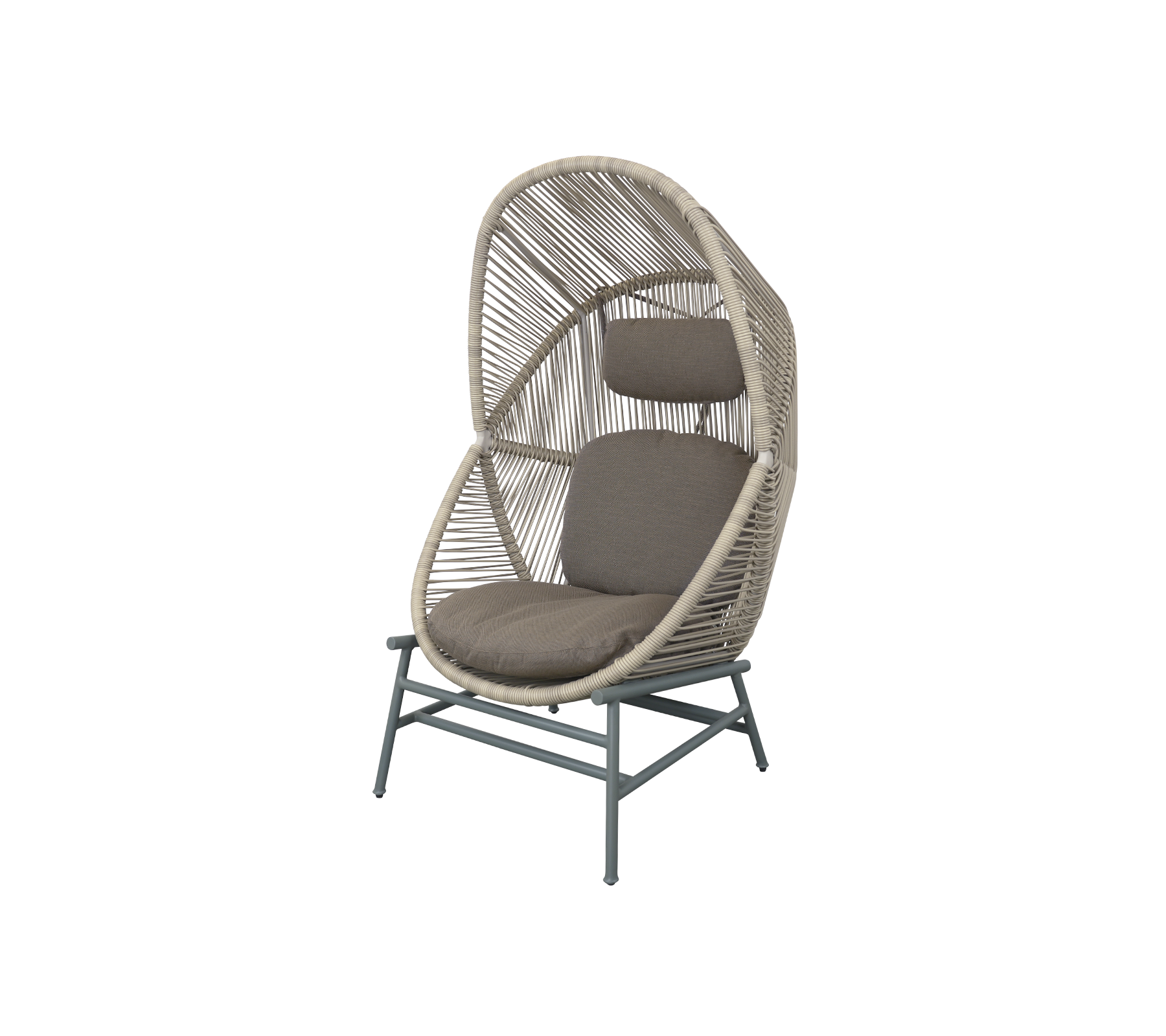 Woven Outdoor Lounge Chair Rope Base