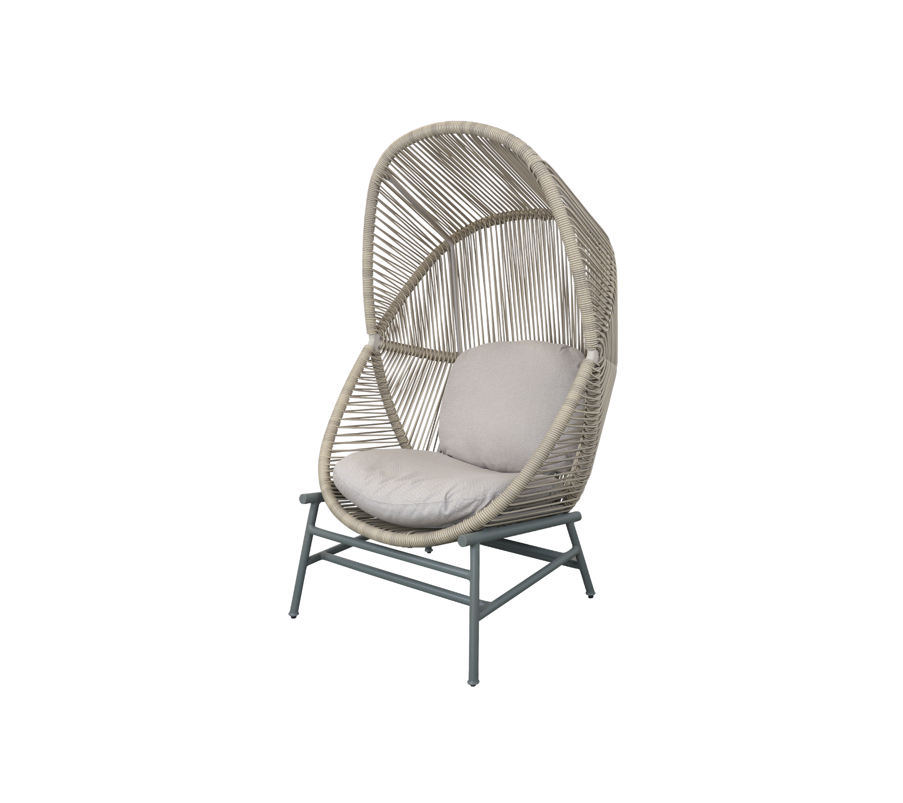 Woven Outdoor Lounge Chair Rope Base