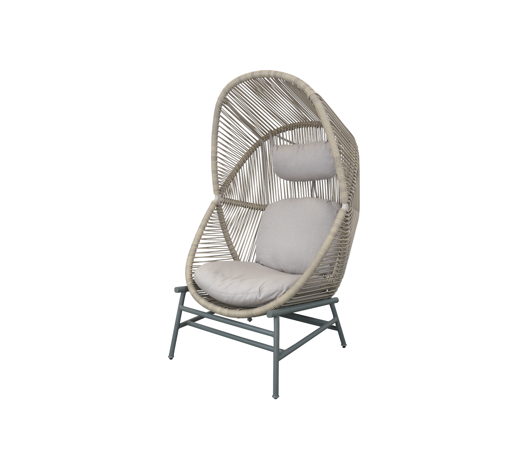 Woven Outdoor Lounge Chair Rope Base