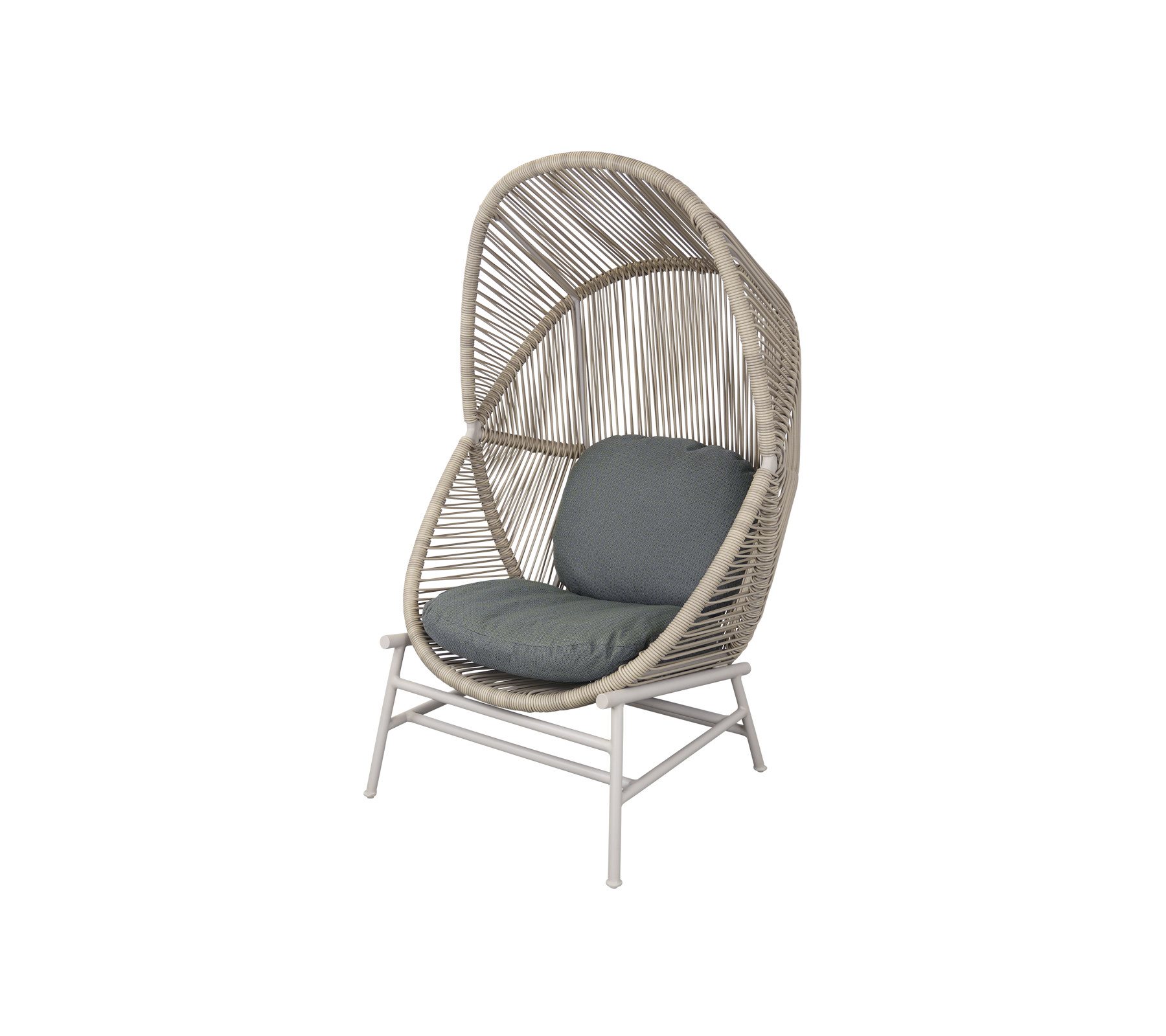 Woven Outdoor Lounge Chair Rope Base