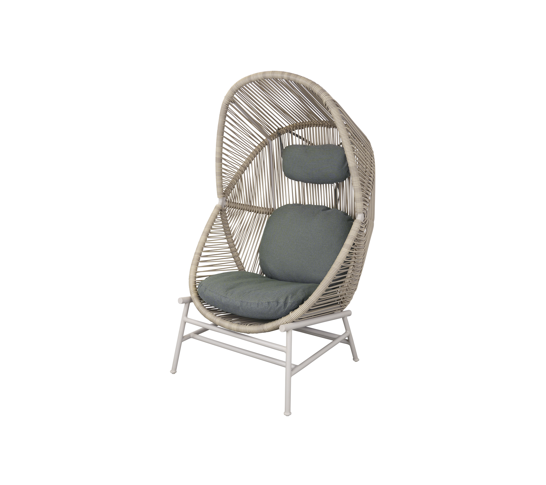 Woven Outdoor Lounge Chair Rope Base