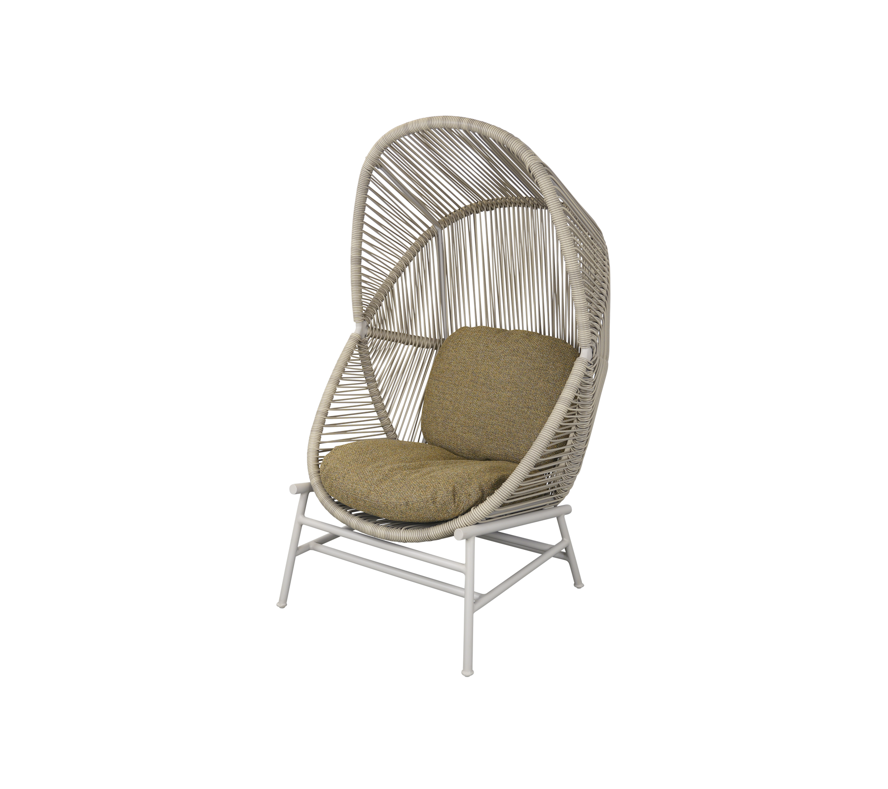 Woven Outdoor Lounge Chair Rope Base