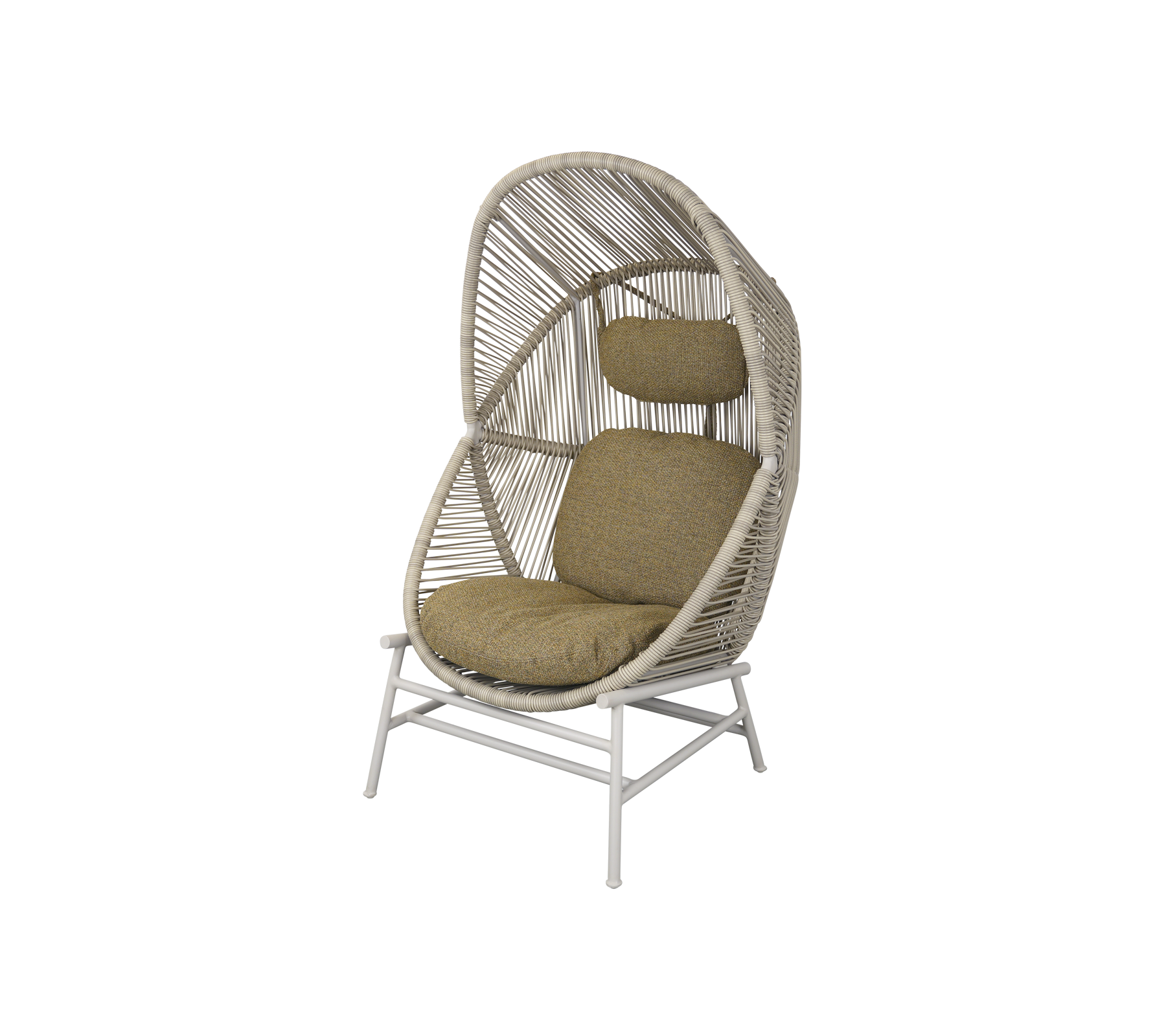 Woven Outdoor Lounge Chair Rope Base