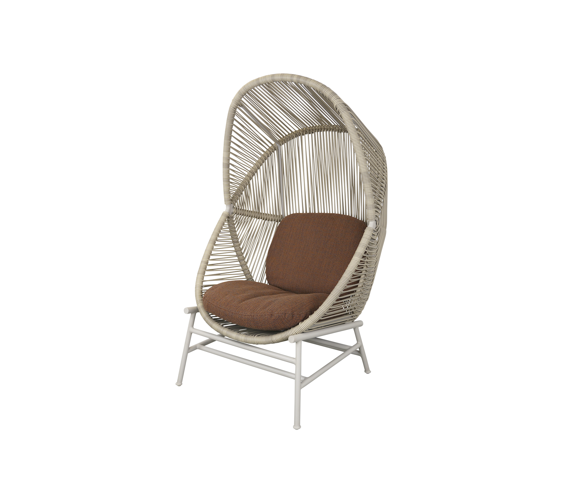 Woven Outdoor Lounge Chair Rope Base