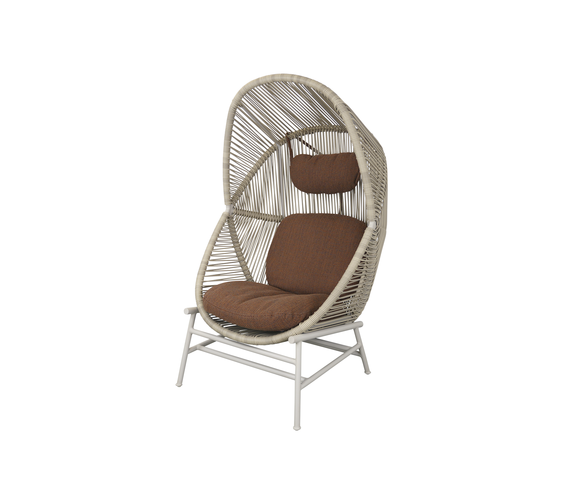 Woven Outdoor Lounge Chair Rope Base