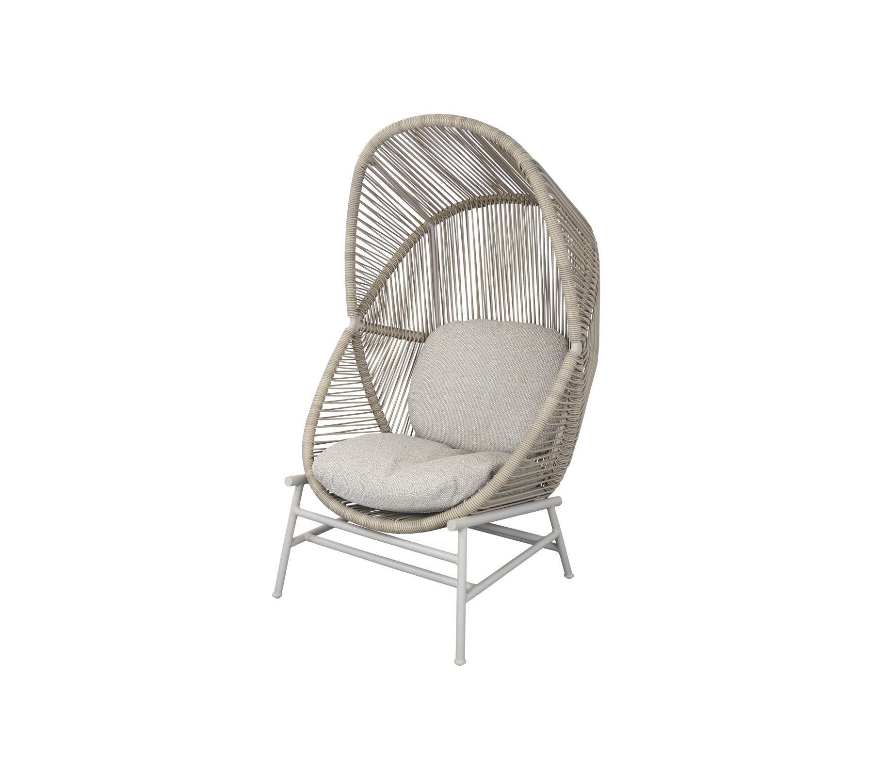 Woven Outdoor Lounge Chair Rope Base