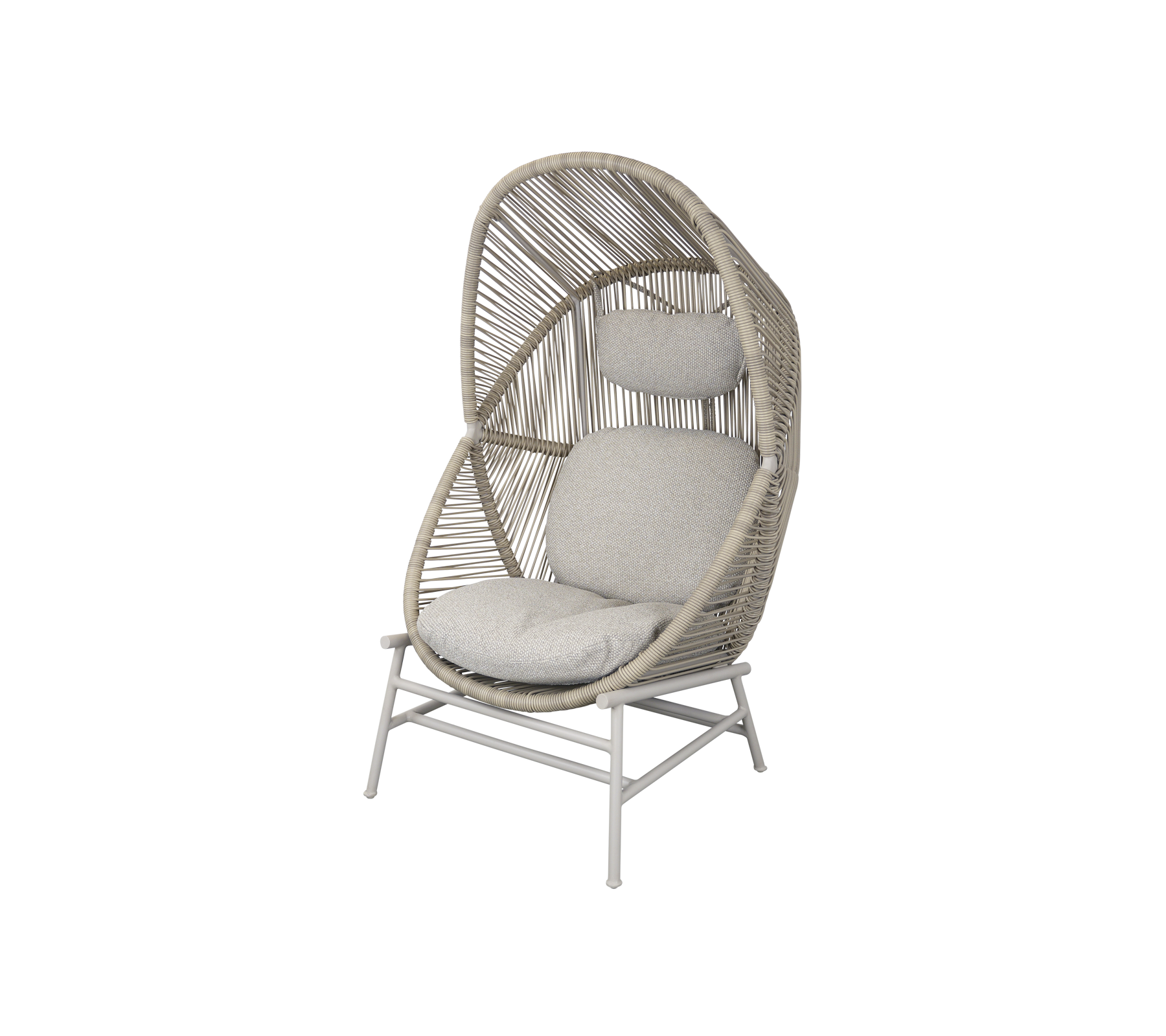 Woven Outdoor Lounge Chair Rope Base