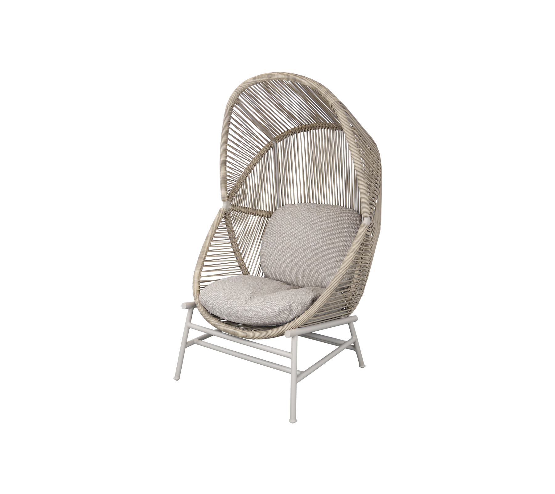 Woven Outdoor Lounge Chair Rope Base