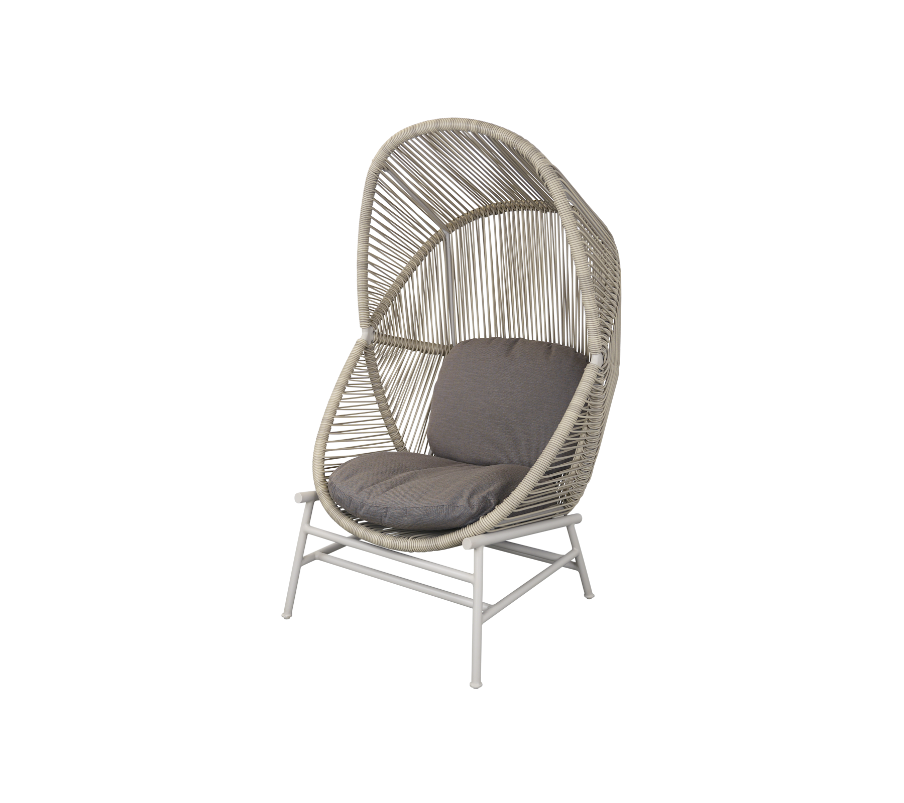 Woven Outdoor Lounge Chair Rope Base