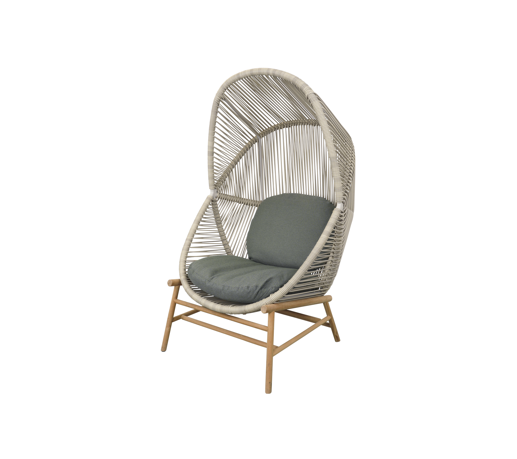 Woven Outdoor Lounge Chair Rope Base