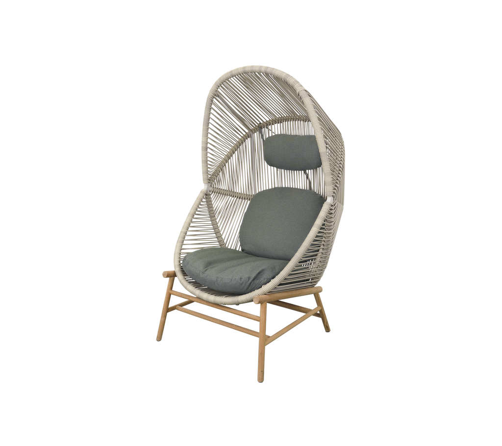 Woven Outdoor Lounge Chair Rope Base