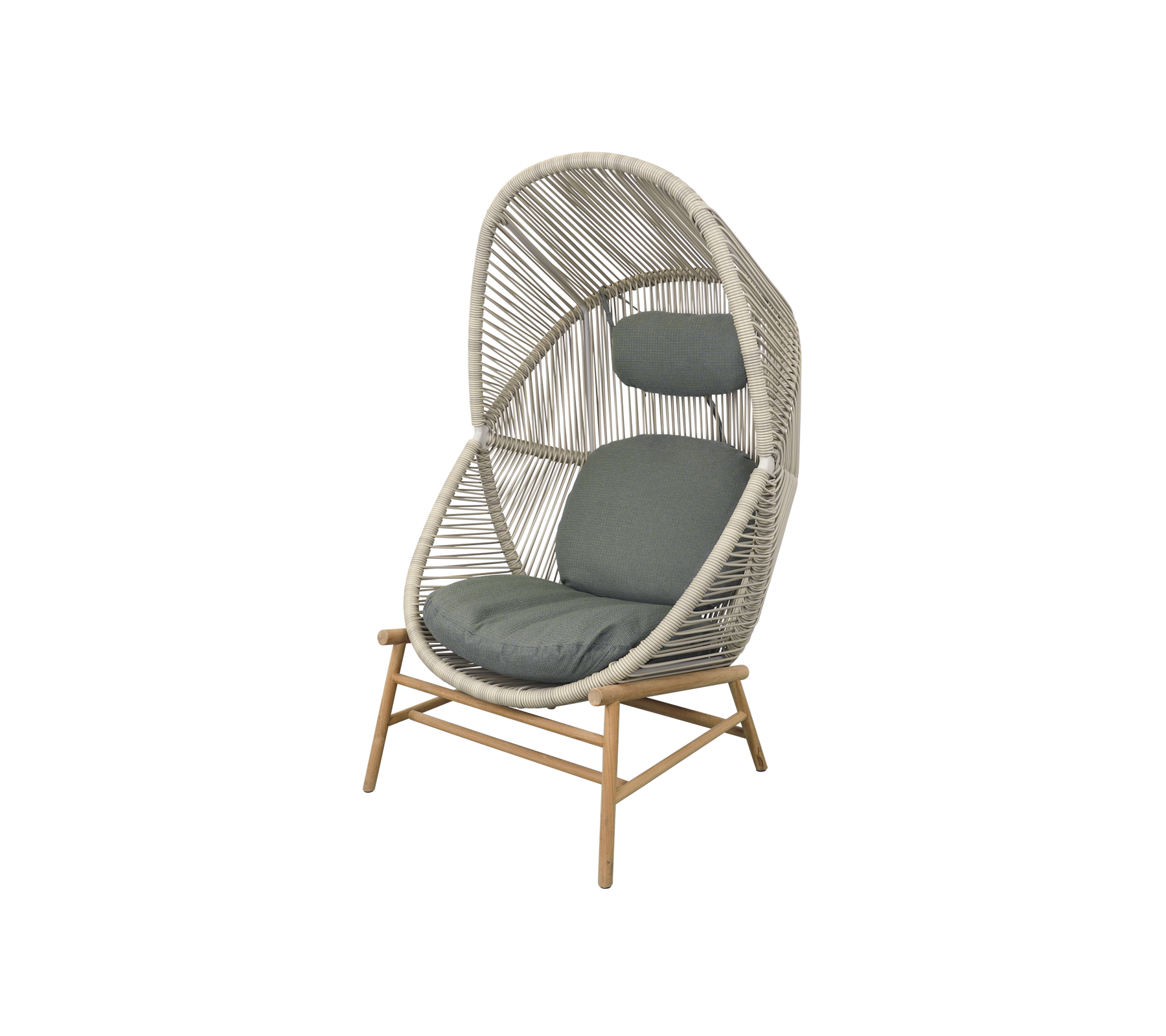 Woven Outdoor Lounge Chair Rope Base