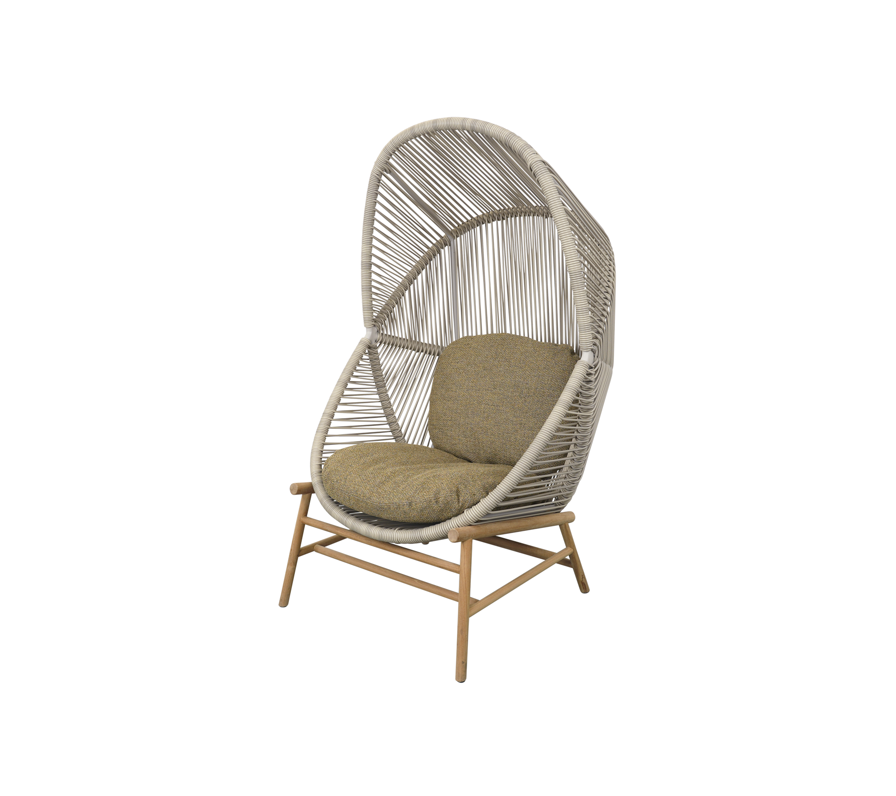 Woven Outdoor Lounge Chair Rope Base