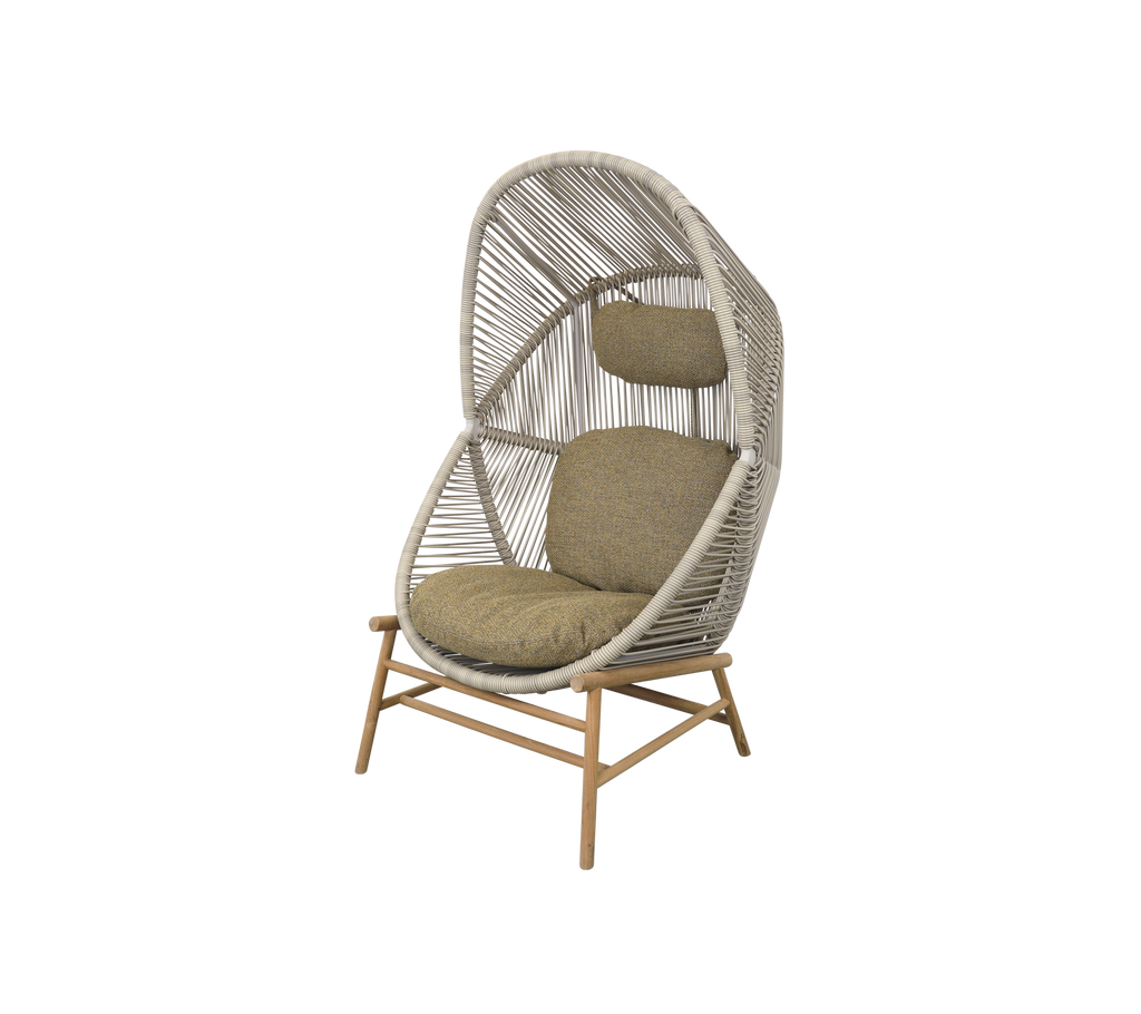 Woven Outdoor Lounge Chair Rope Base