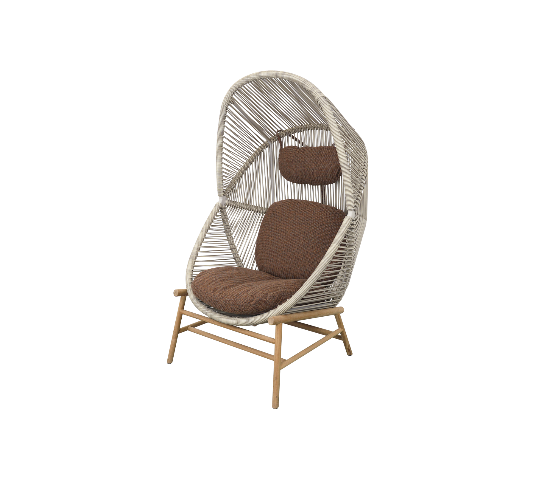 Woven Outdoor Lounge Chair Rope Base