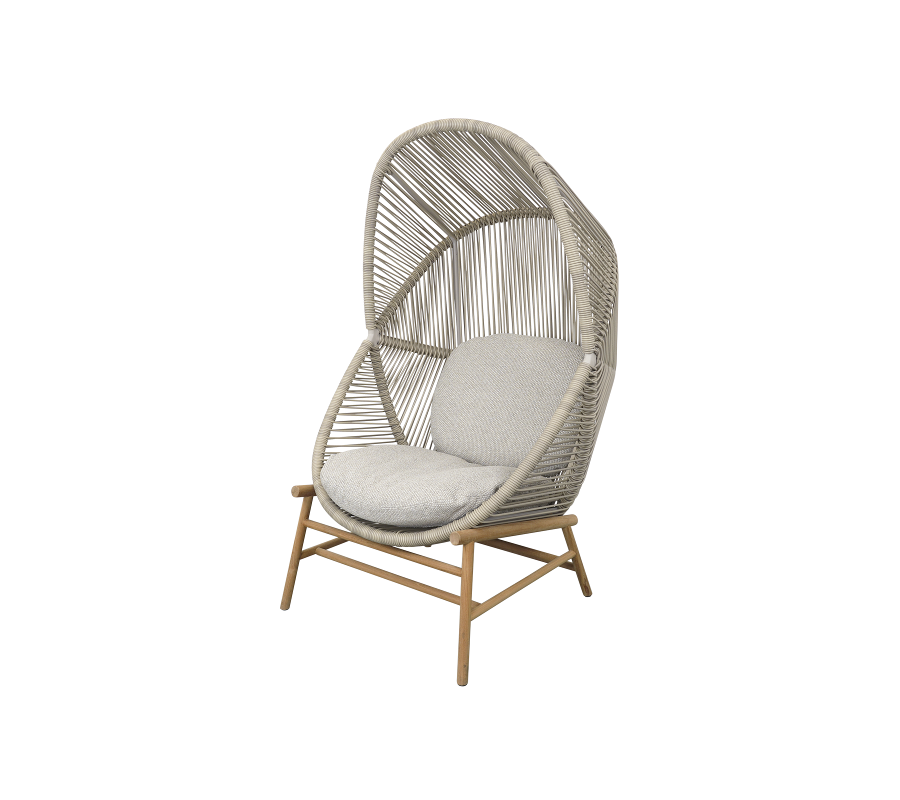 Woven Outdoor Lounge Chair Rope Base