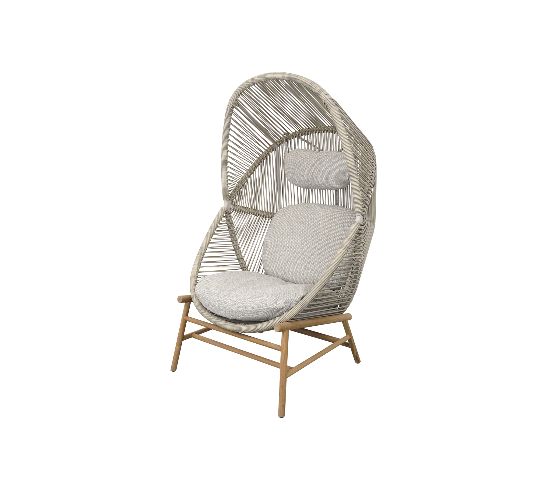 Woven Outdoor Lounge Chair Rope Base