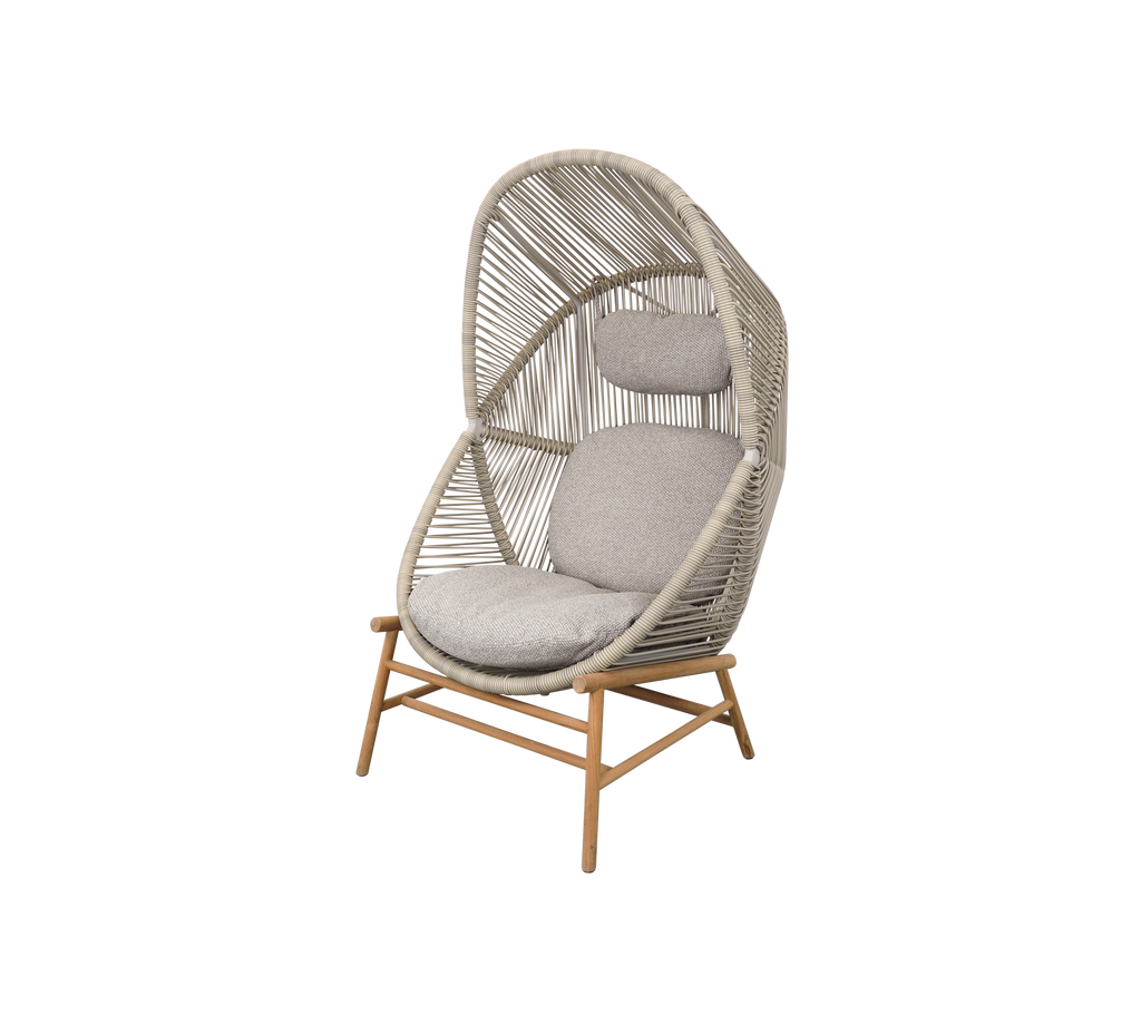 Woven Outdoor Lounge Chair Rope Base
