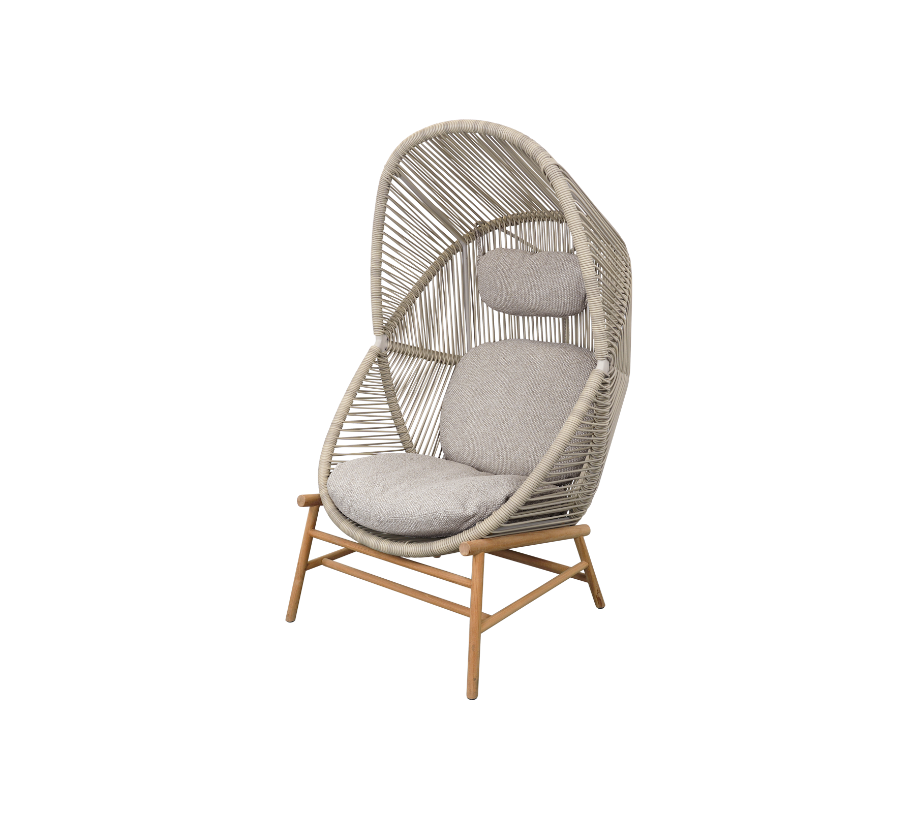 Woven Outdoor Lounge Chair Rope Base
