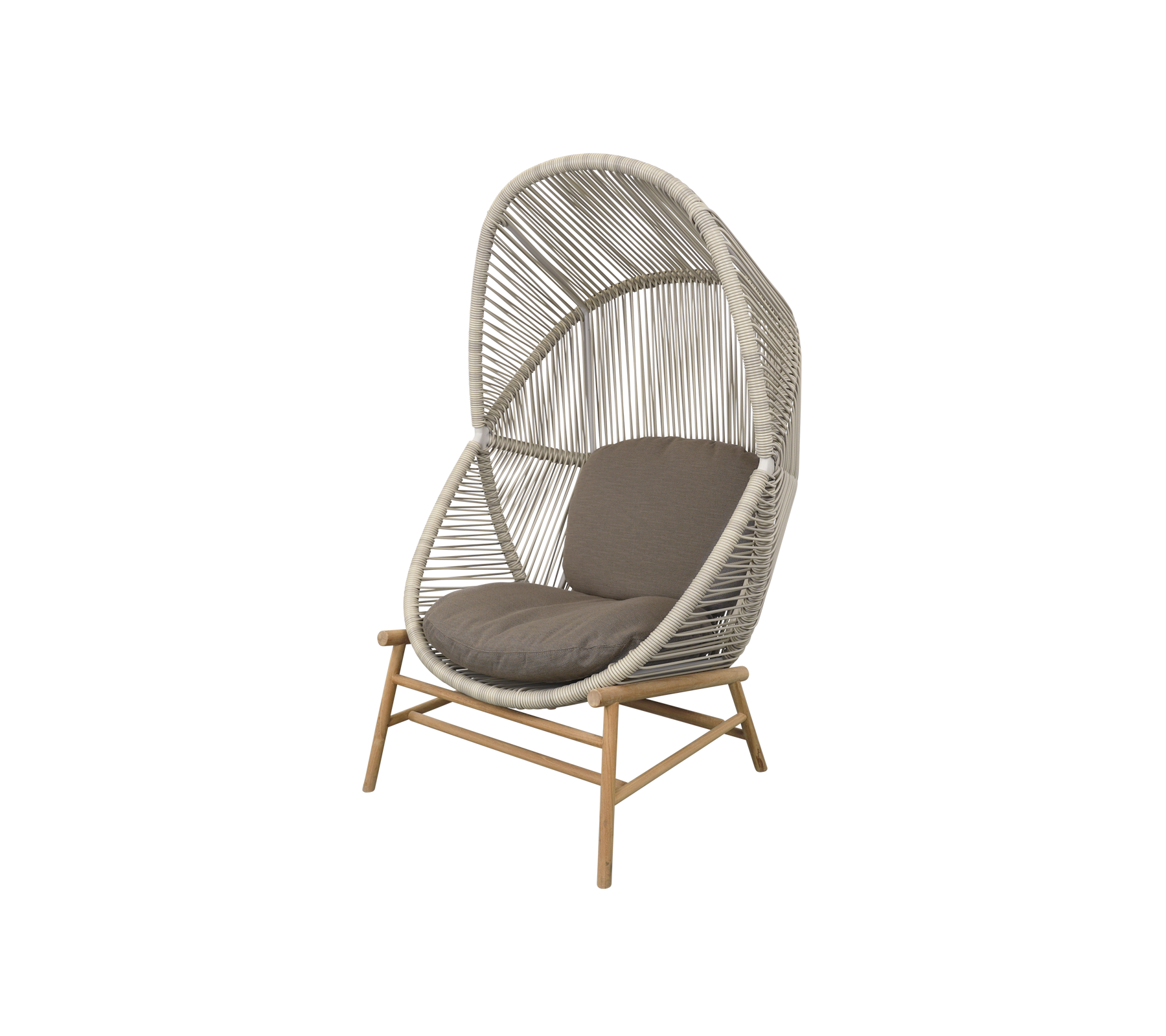 Woven Outdoor Lounge Chair Rope Base