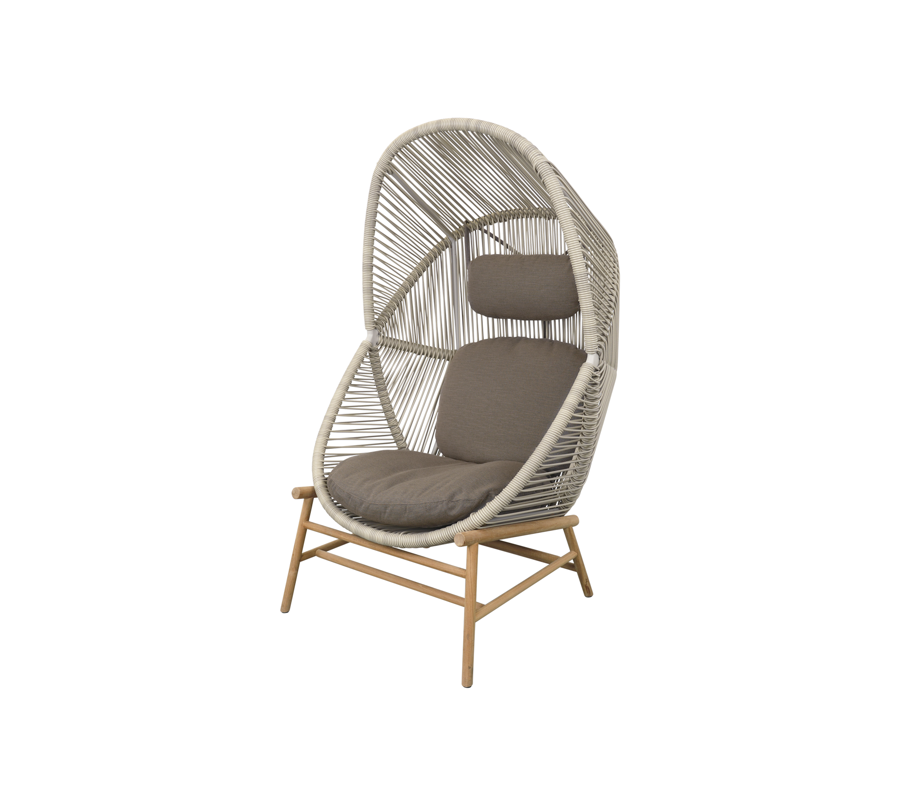 Woven Outdoor Lounge Chair Rope Base
