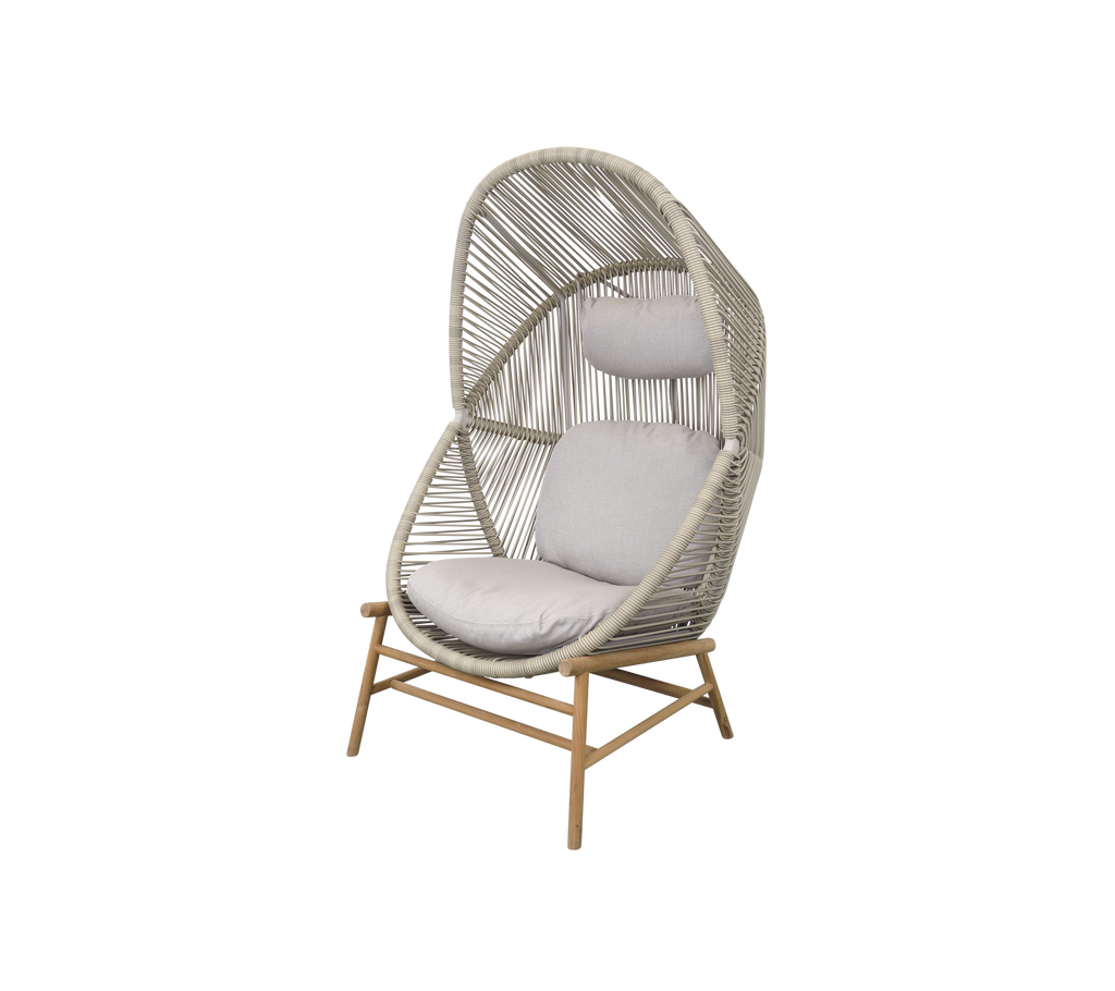 Woven Outdoor Lounge Chair Rope Base