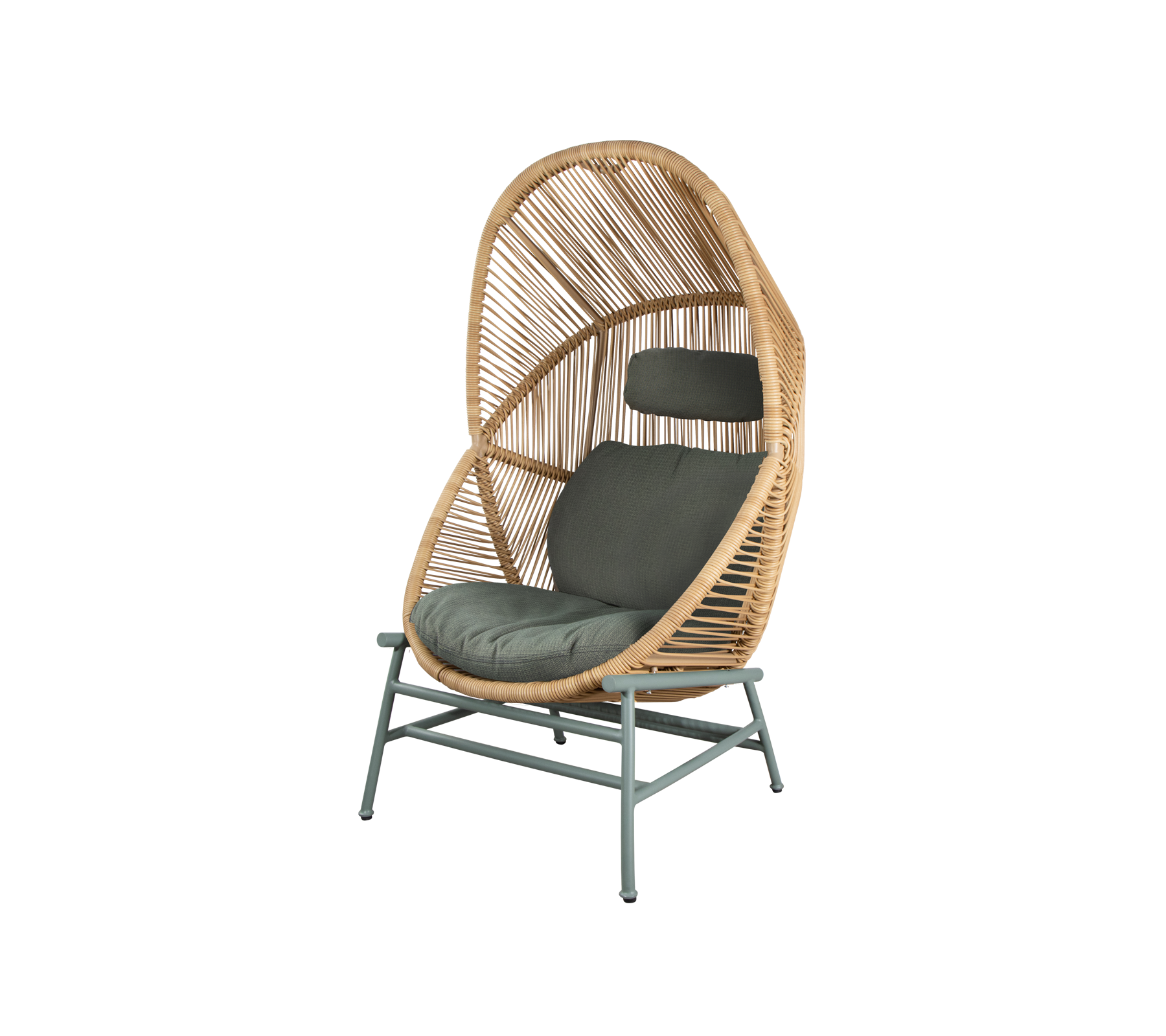 Woven Outdoor Lounge Chair Rope Base