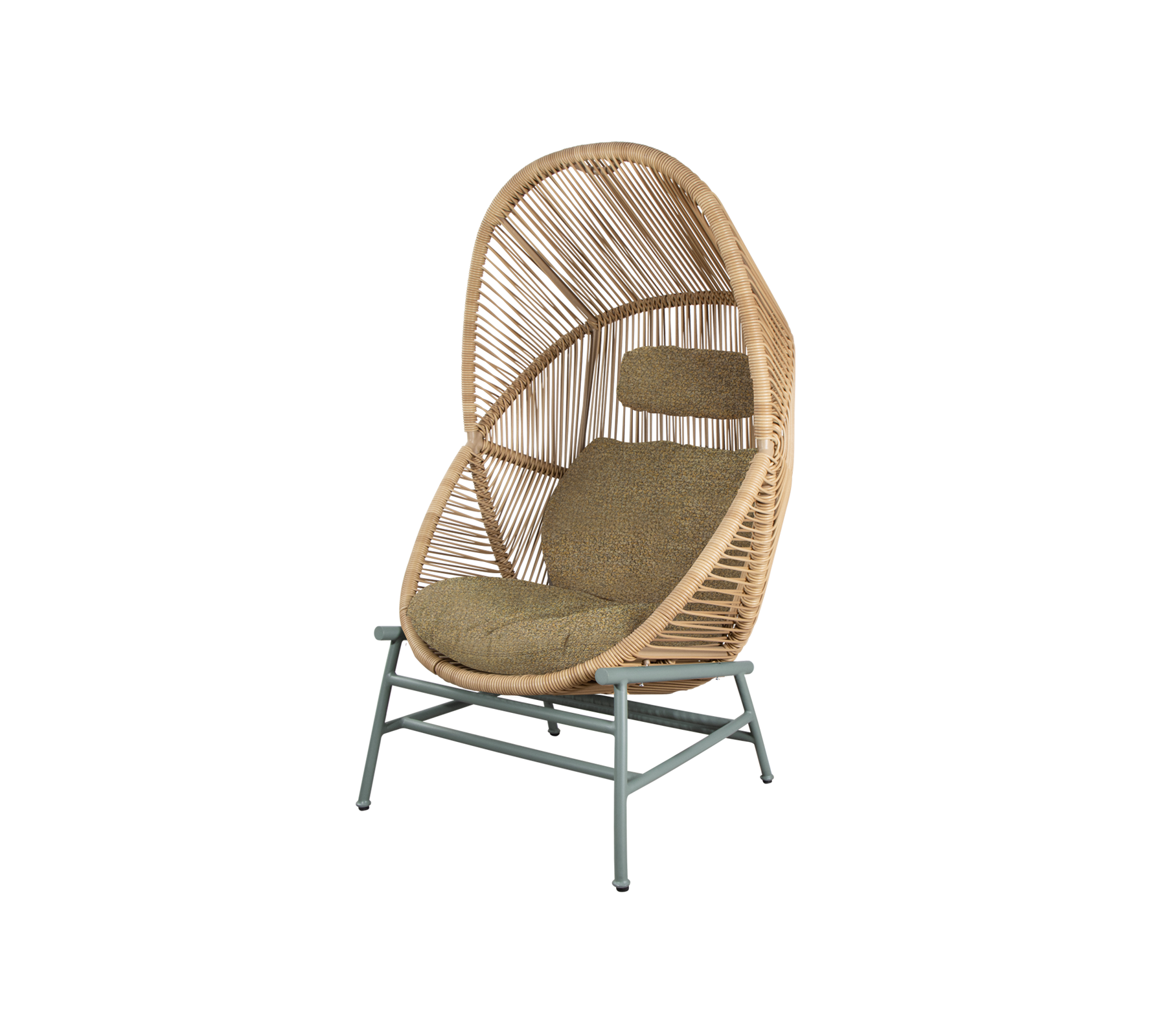 Woven Outdoor Lounge Chair Rope Base