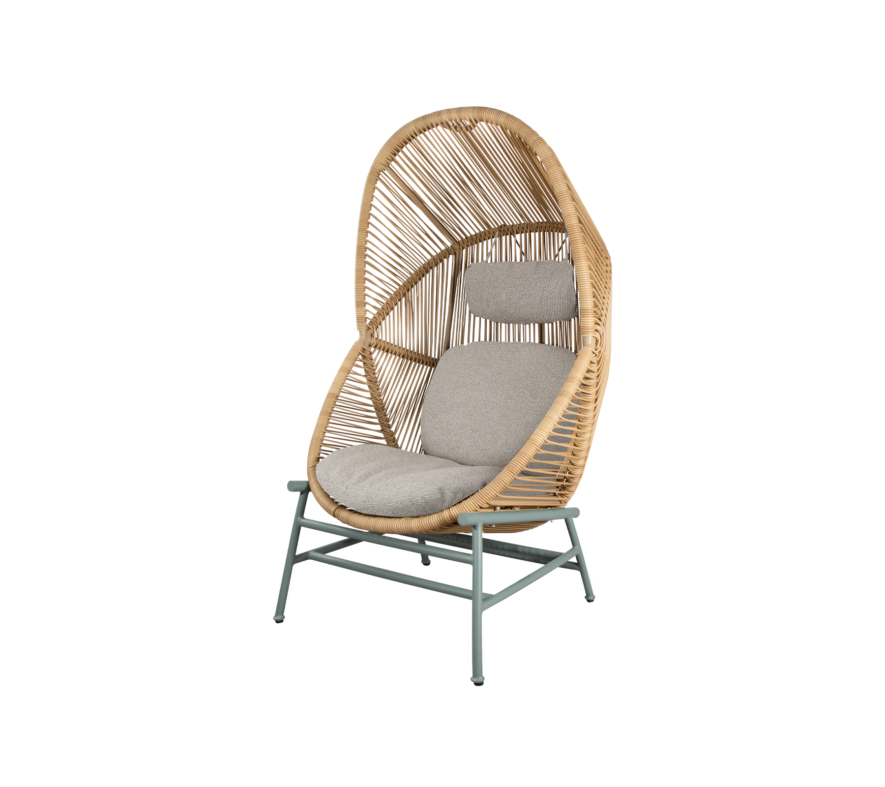Woven Outdoor Lounge Chair Rope Base