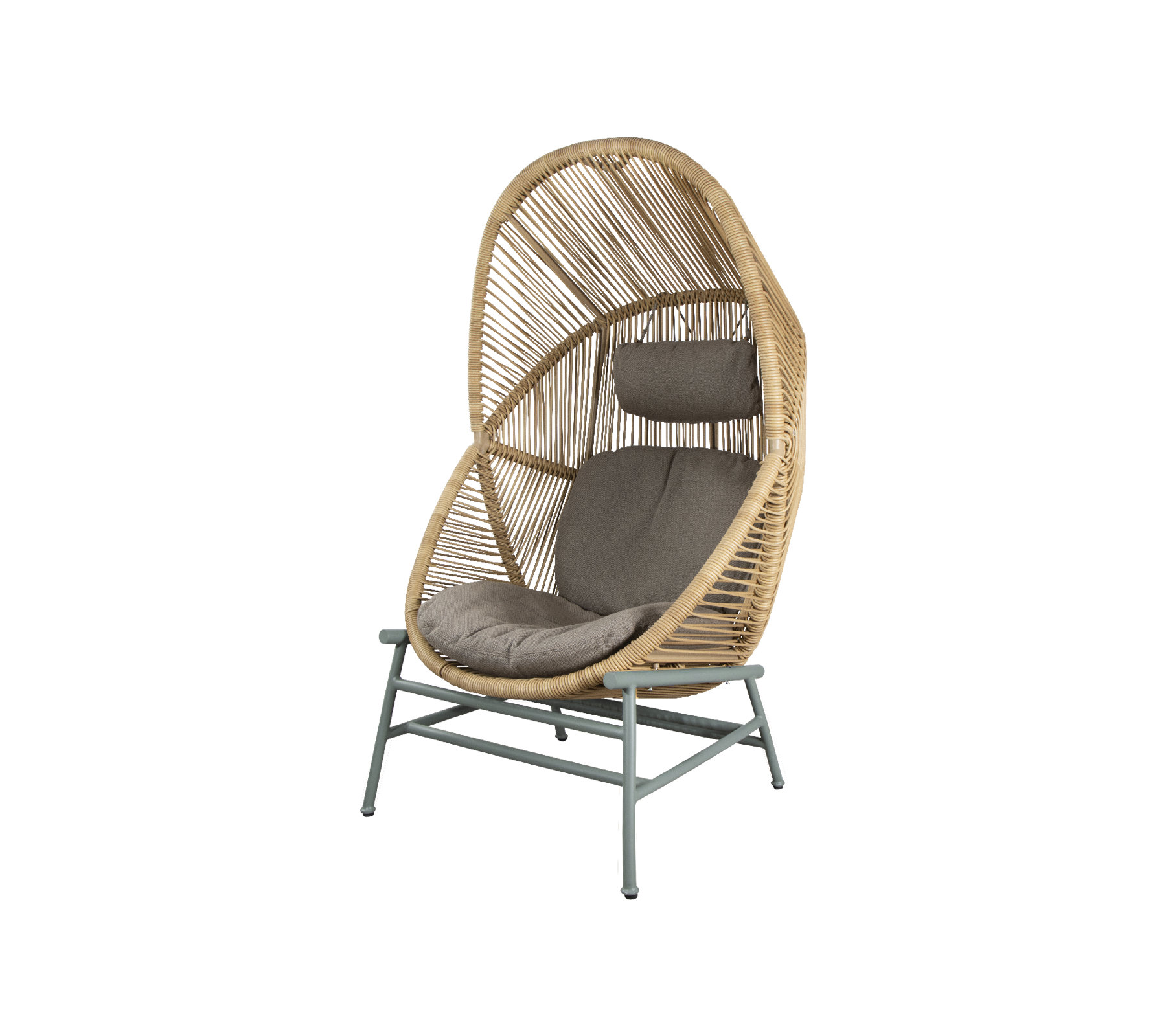 Woven Outdoor Lounge Chair Rope Base
