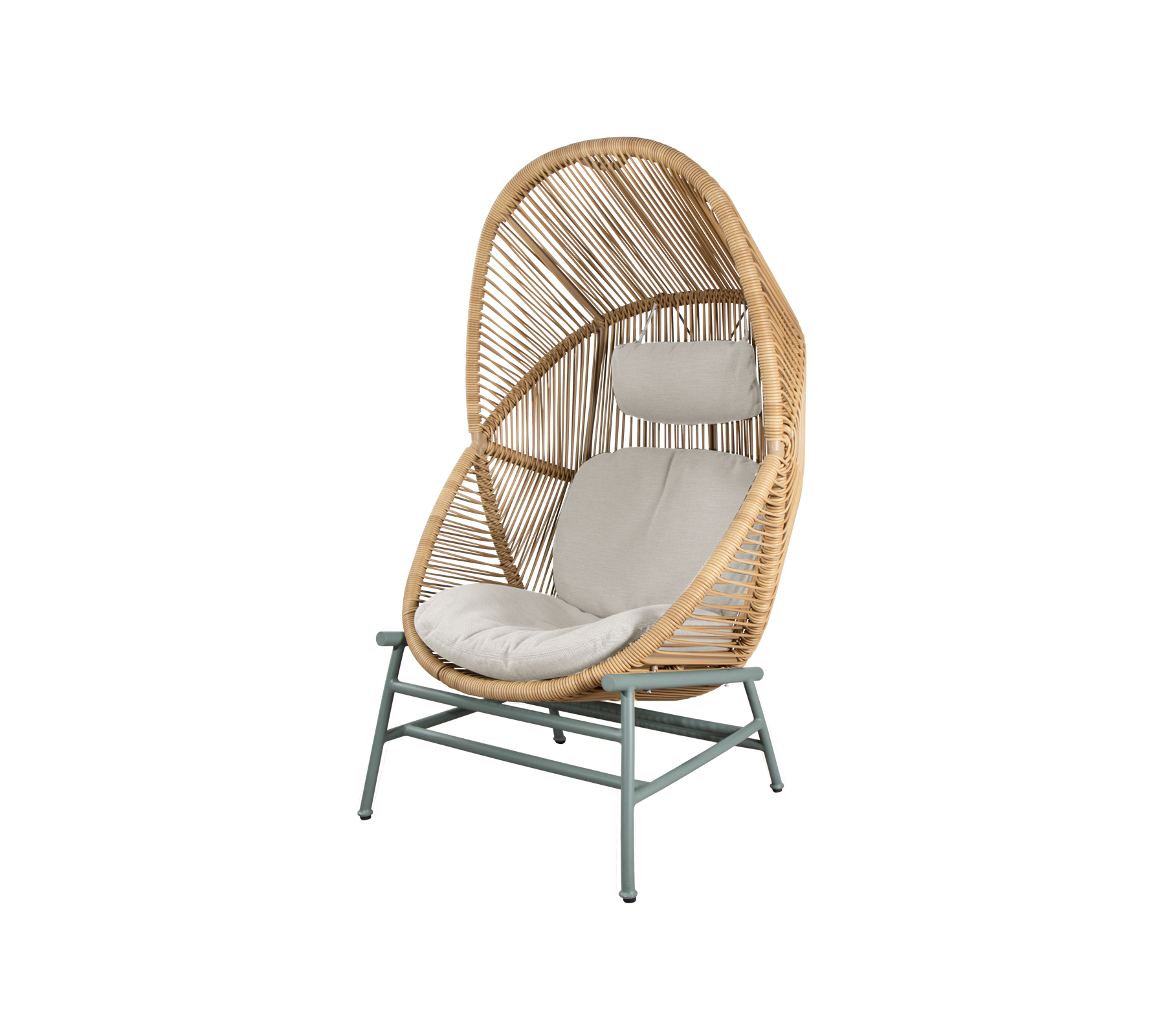 Woven Outdoor Lounge Chair Rope Base