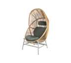 Woven Outdoor Lounge Chair Rope Base