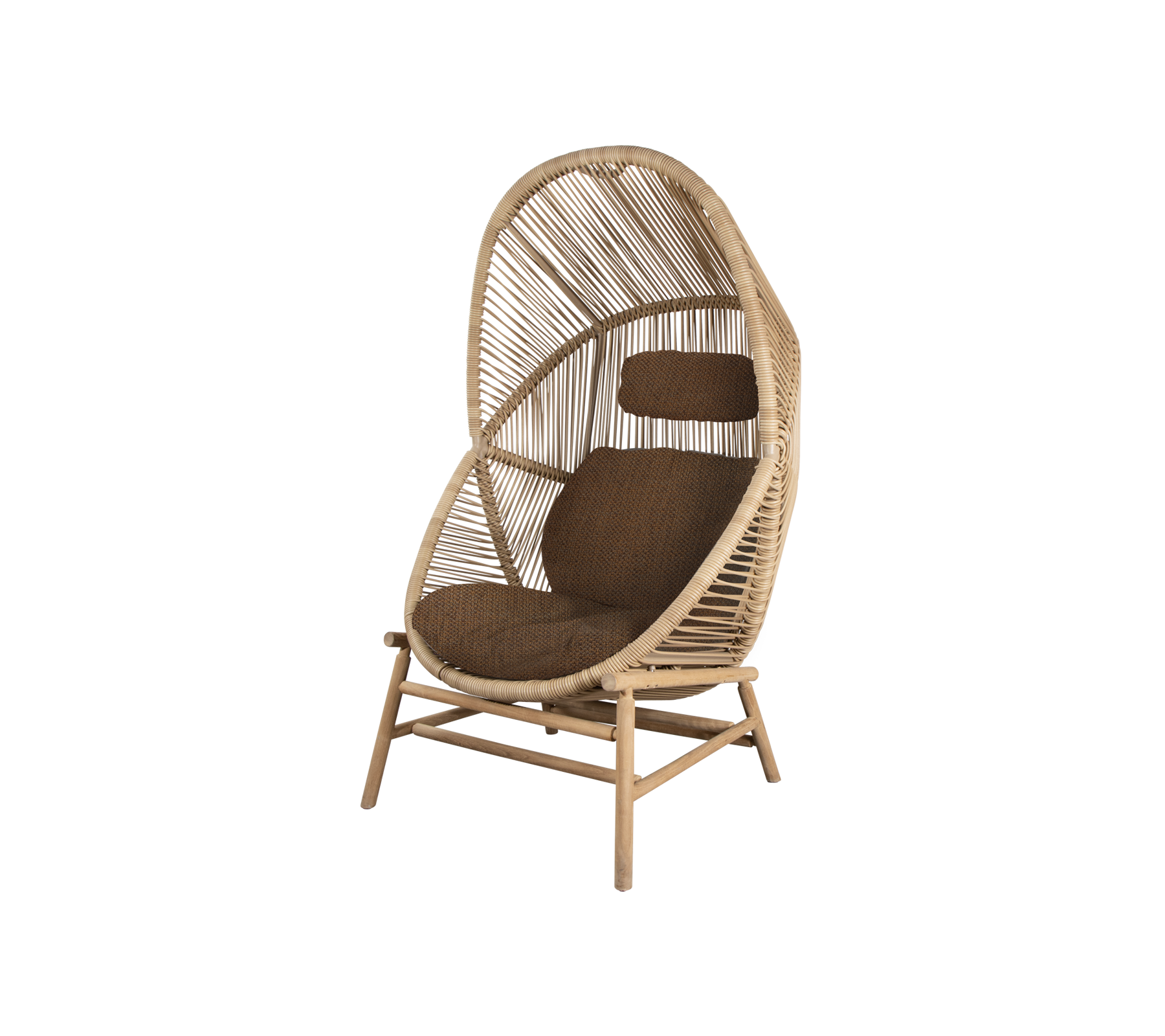 Woven Outdoor Lounge Chair Rope Base