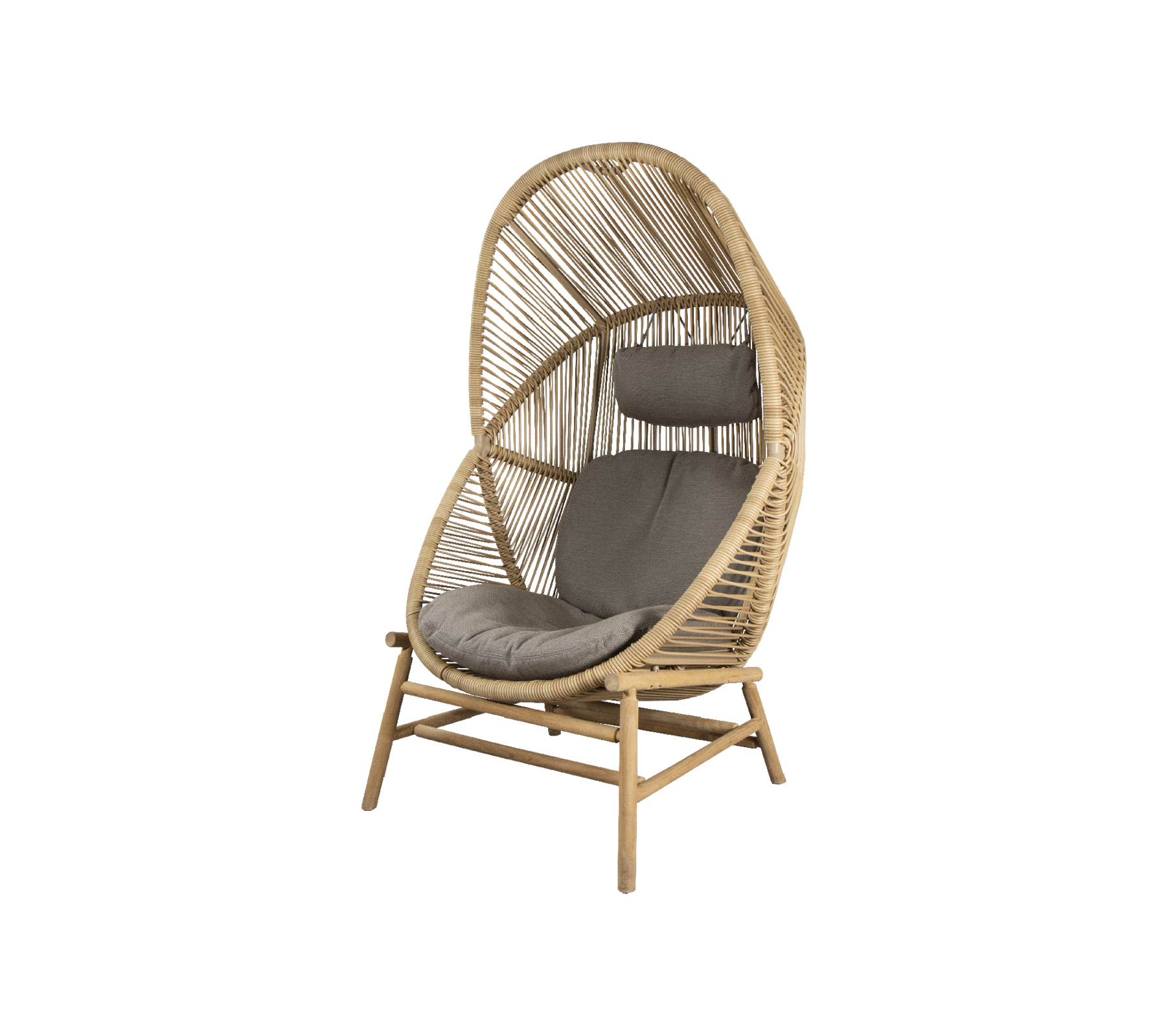 Woven Outdoor Lounge Chair Rope Base