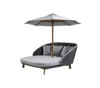 Classic Teak Parasol for Peacock Daybed