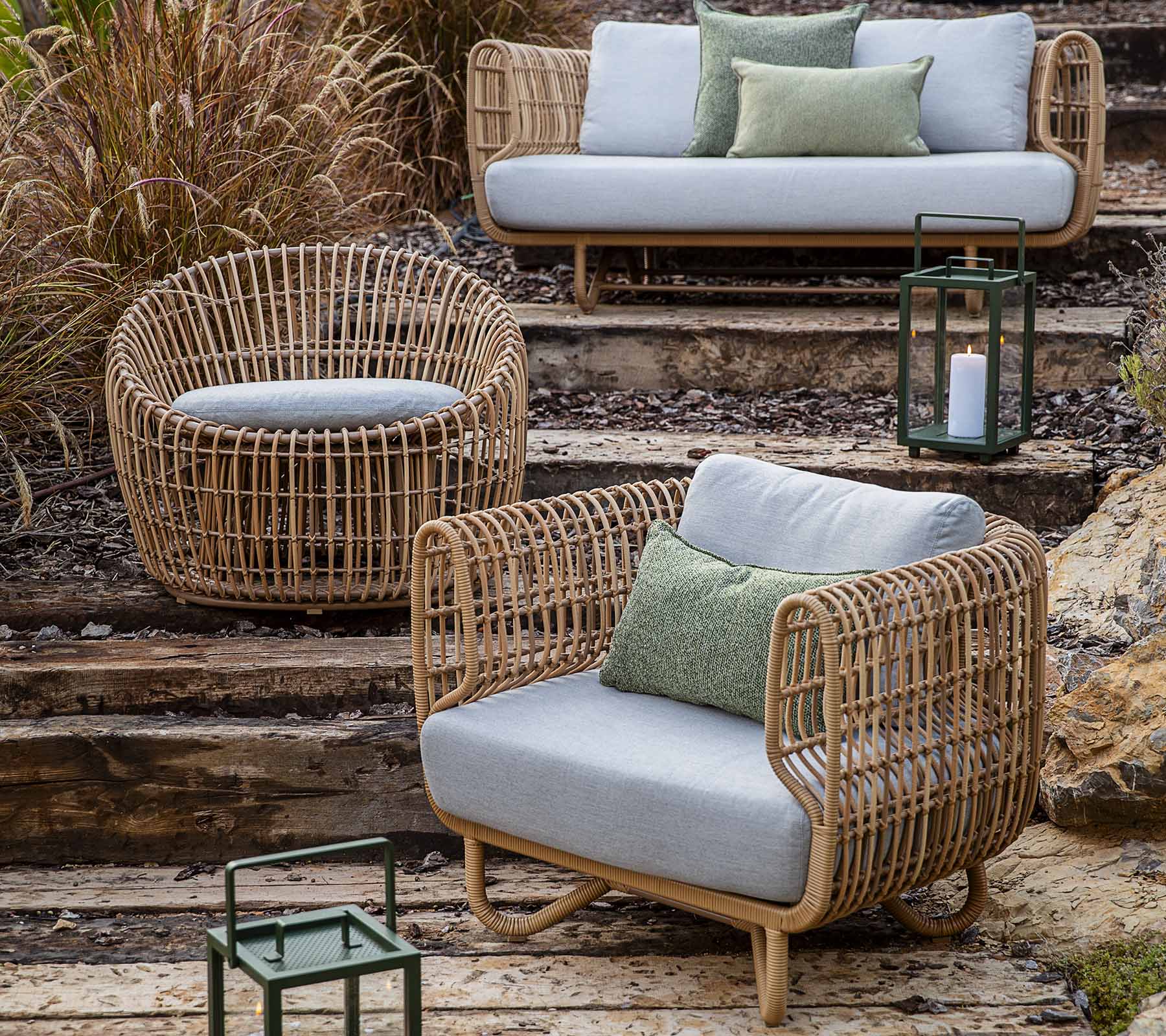 Woven Outdoor Lounge Chair Round