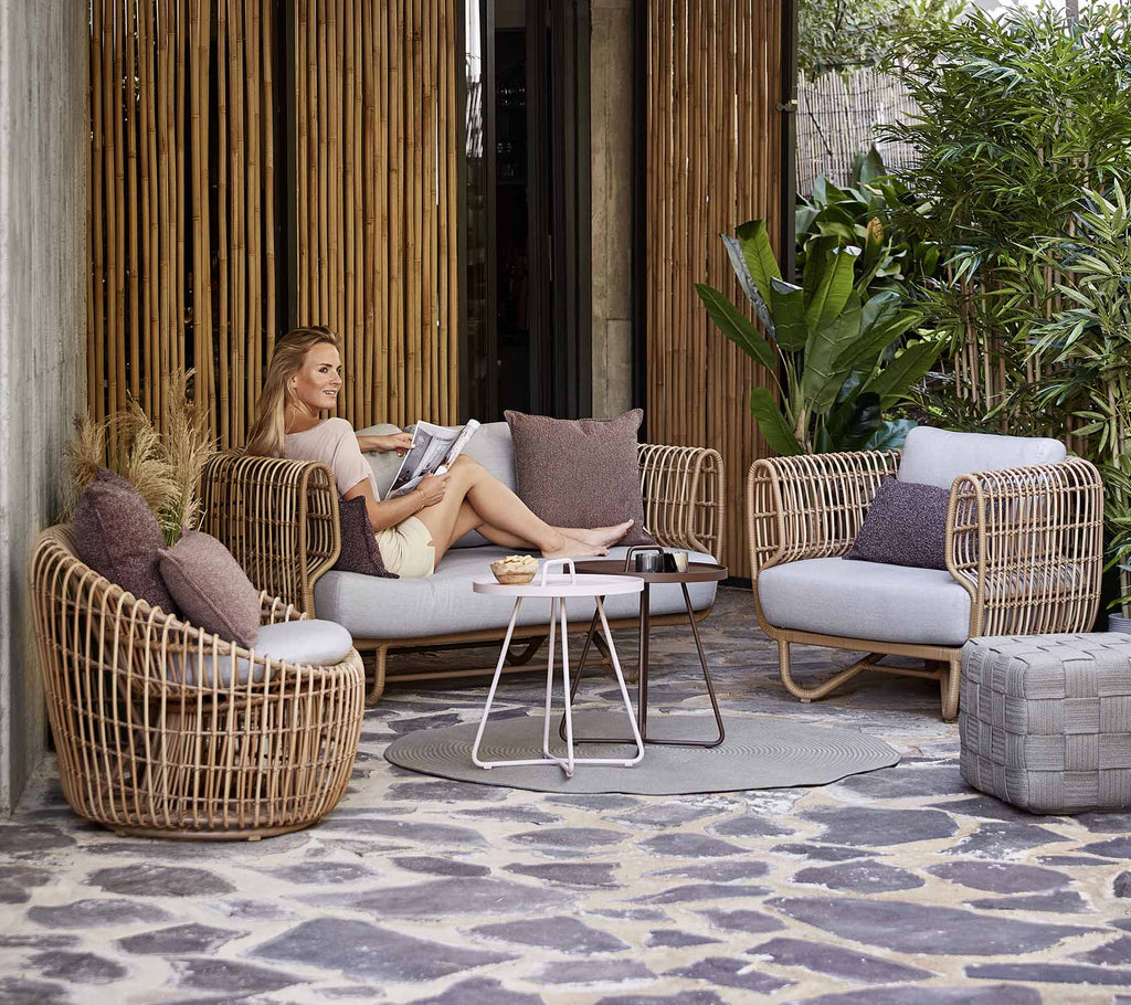 Woven Outdoor Lounge Chair Round